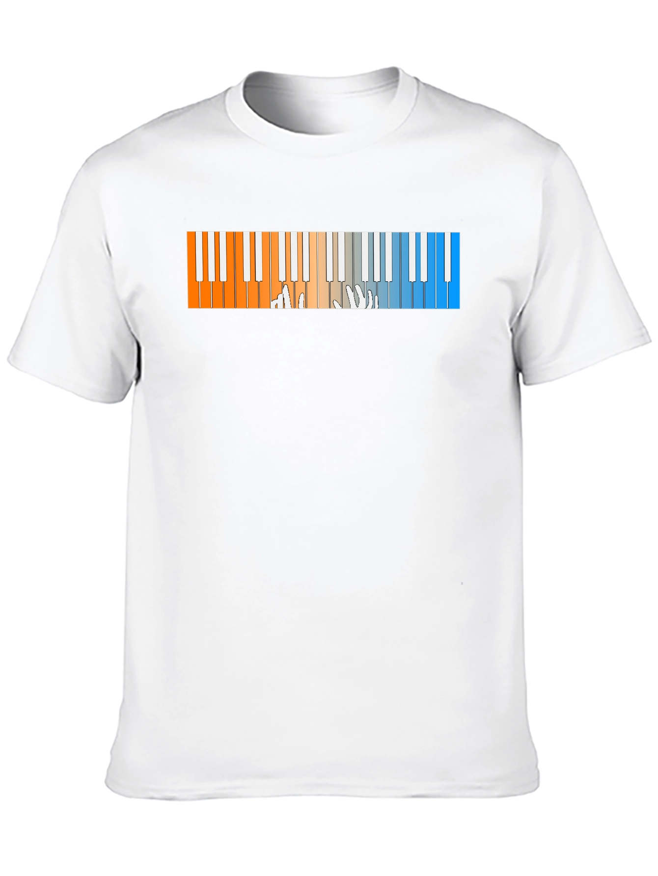 Black Piano Keys Graphic T-Shirt - Cool Musician Tee view 10
