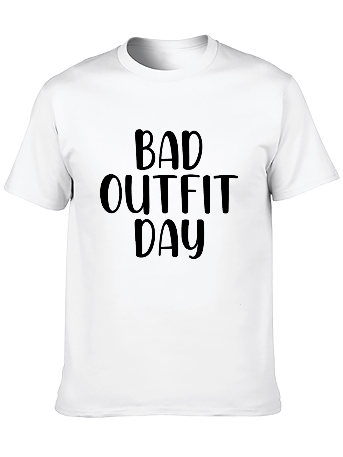 Black Bad Outfit Day Black Graphic T-Shirt view 10
