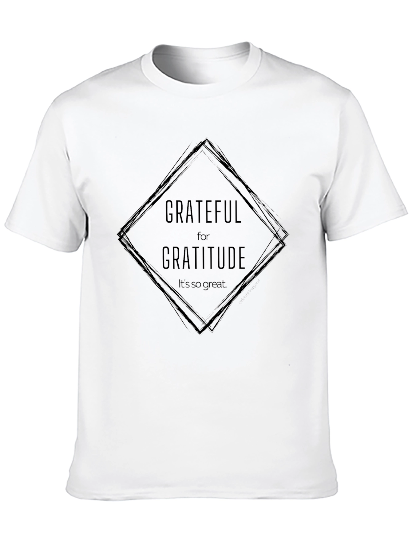 Black Grateful for Gratitude T-Shirt - Soft Cotton Blend view 10