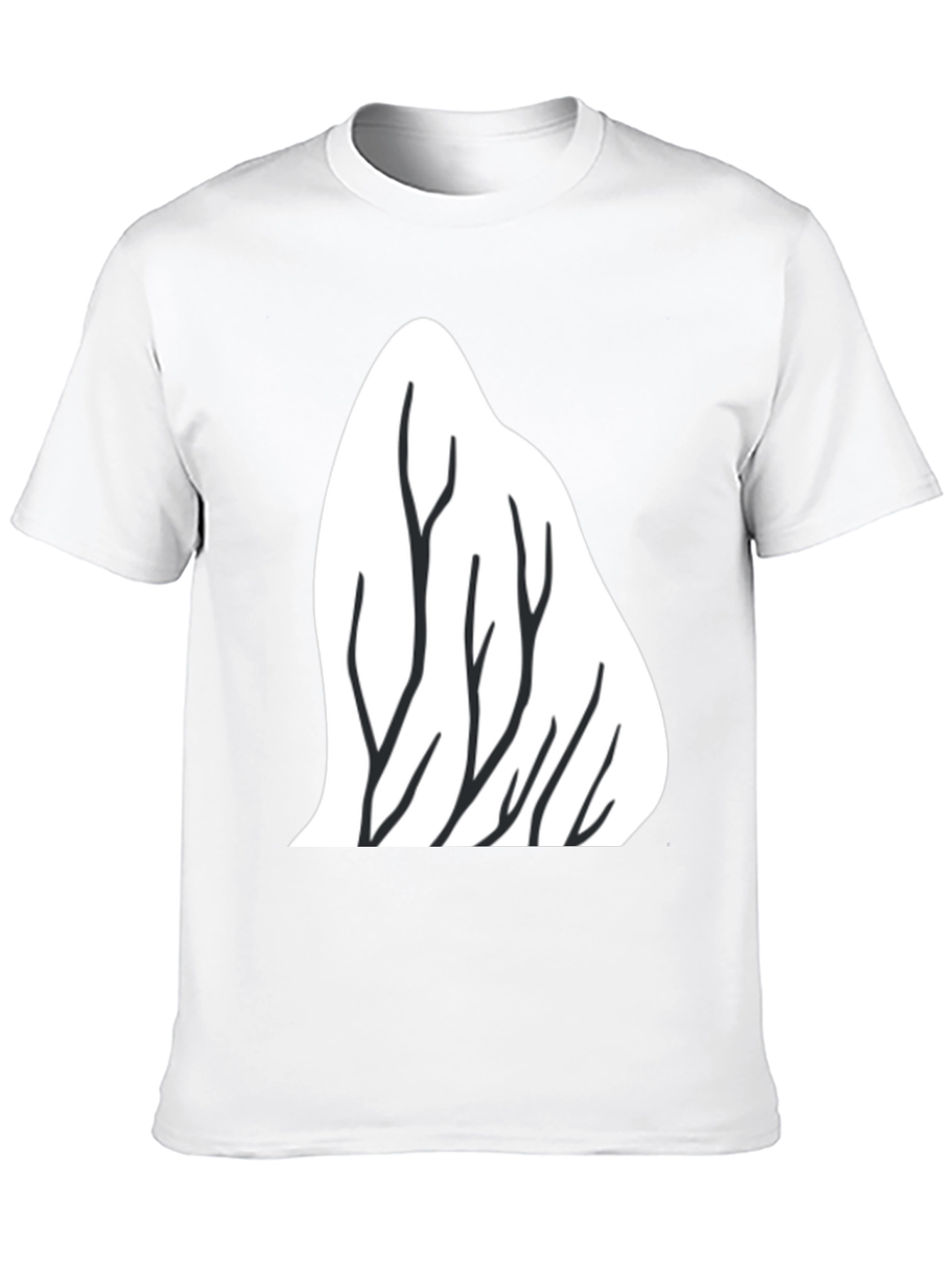 Black Mountain Trees Graphic Tee - Black view 10