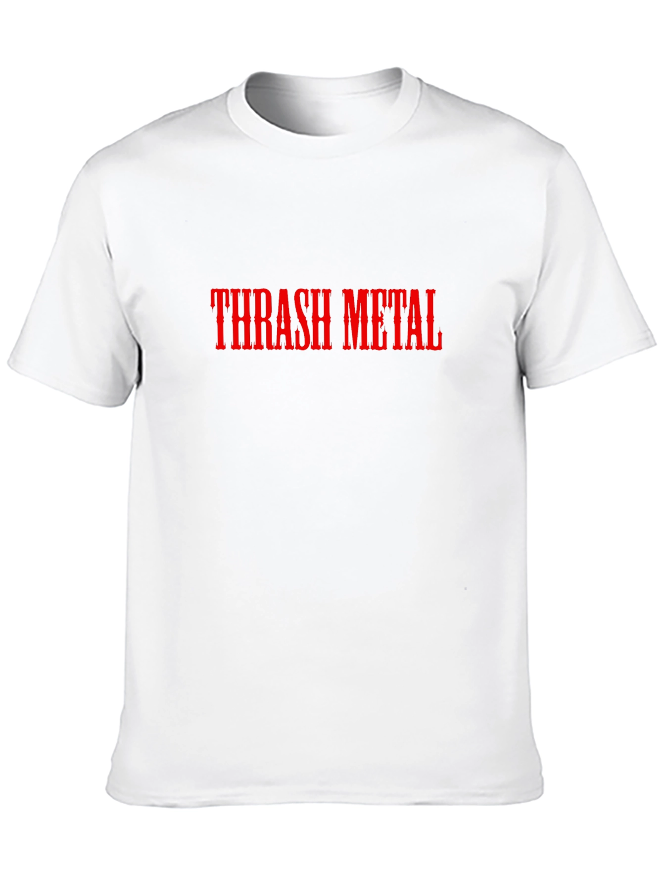 Black Thrash Metal Graphic Tee - Black Cotton T-Shirt view 10