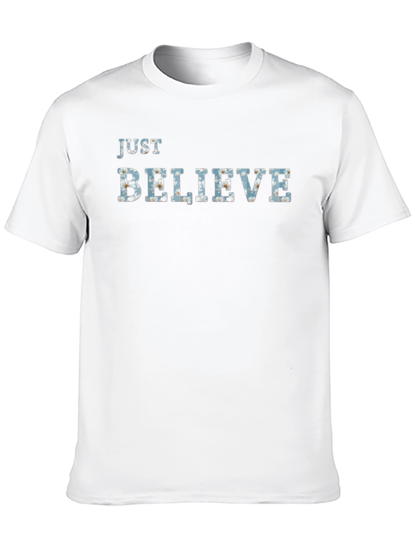 Black Just Believe Graphic Tee - Men's Black T-Shirt view 10