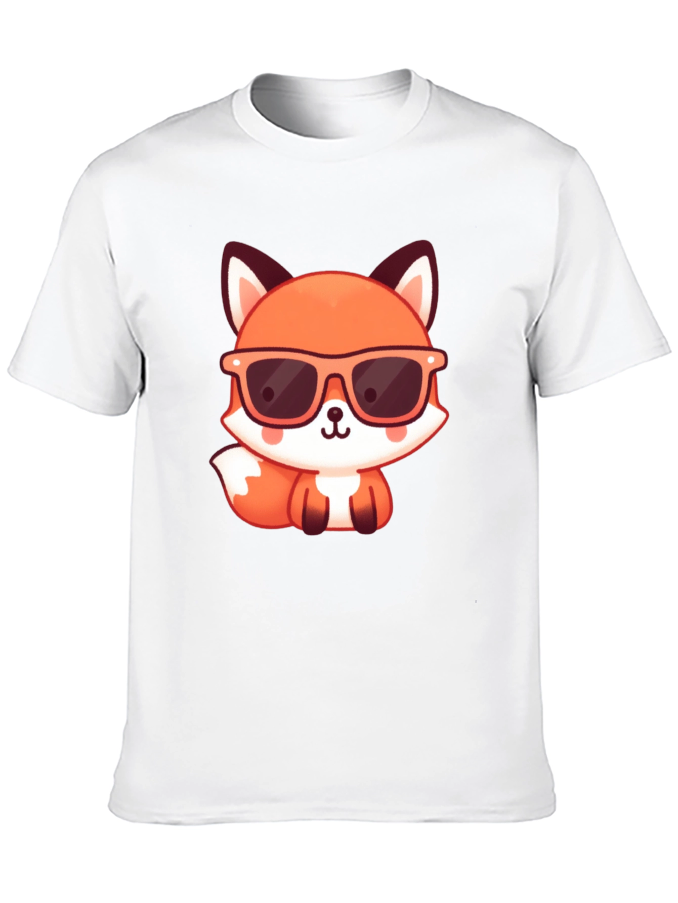 Black Cool Fox Graphic Tee - Stylish Black T-Shirt view 10