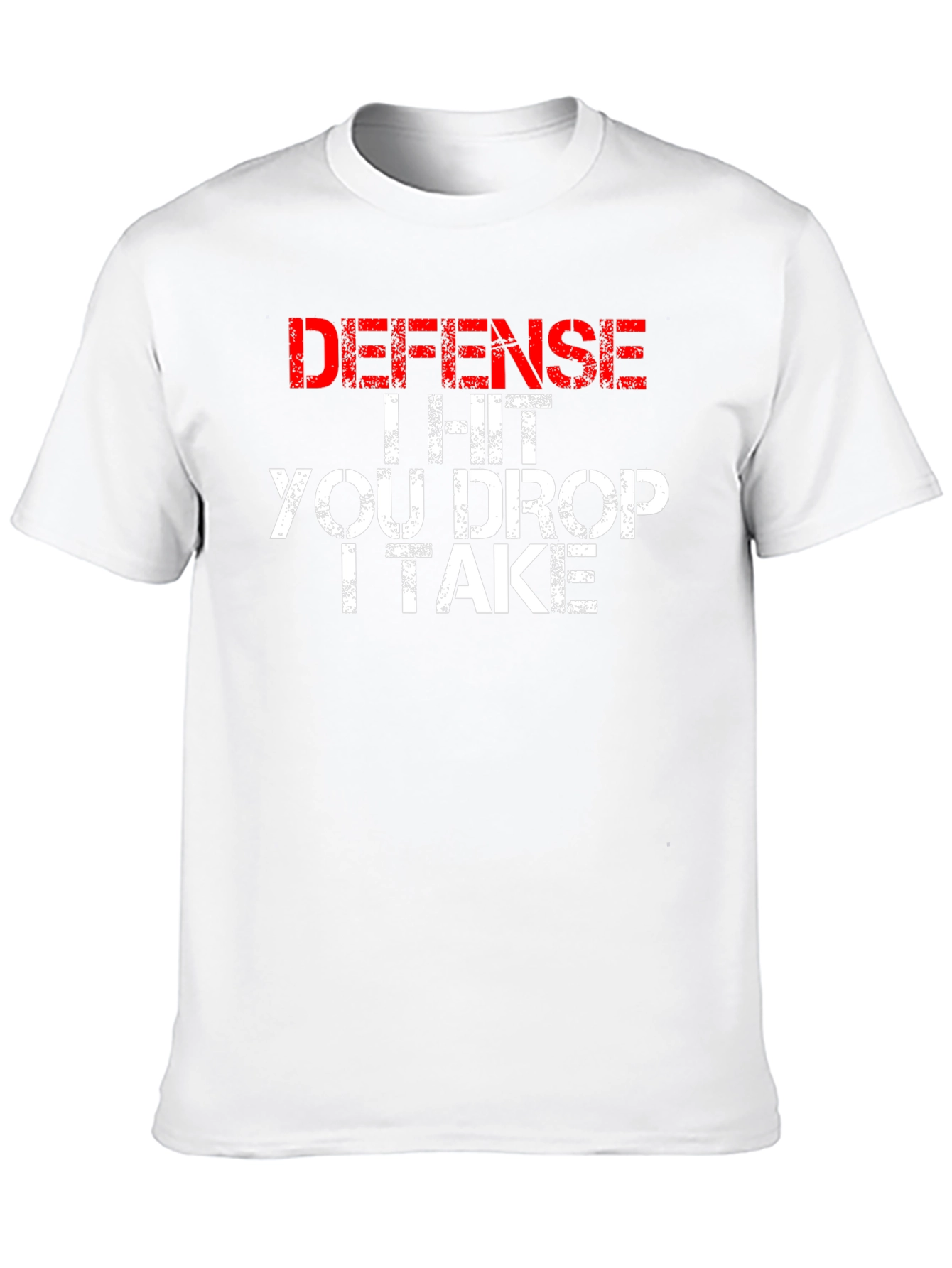 Black Defense I Hit You Drop I Take Funny T-Shirt view 10