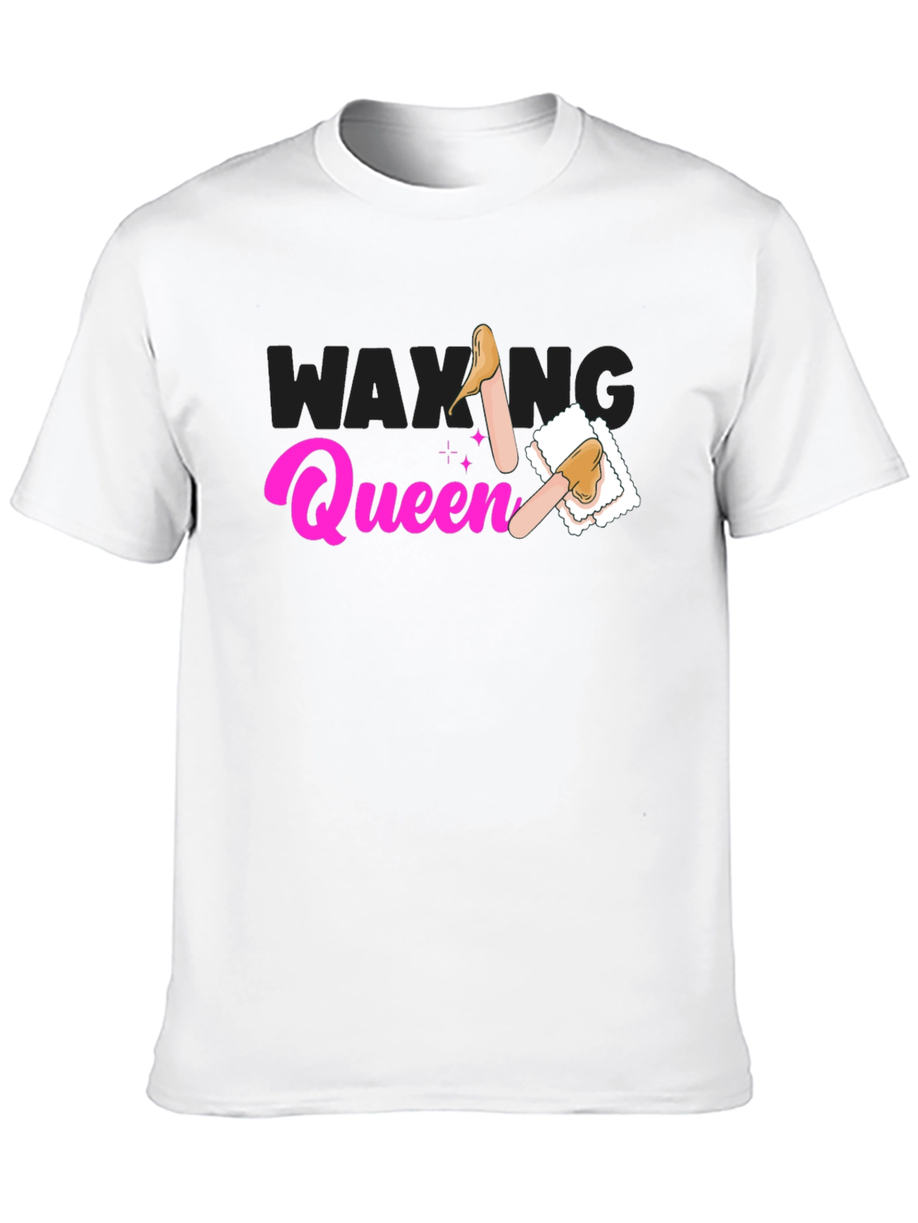 Black Waxing Queen T-Shirt - Beauty Spa Apparel view 10