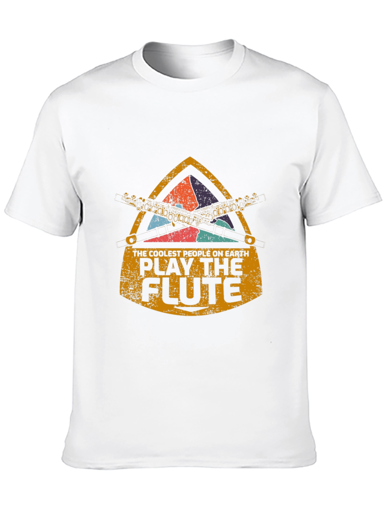 Black Coolest People Play the Flute T-Shirt view 10
