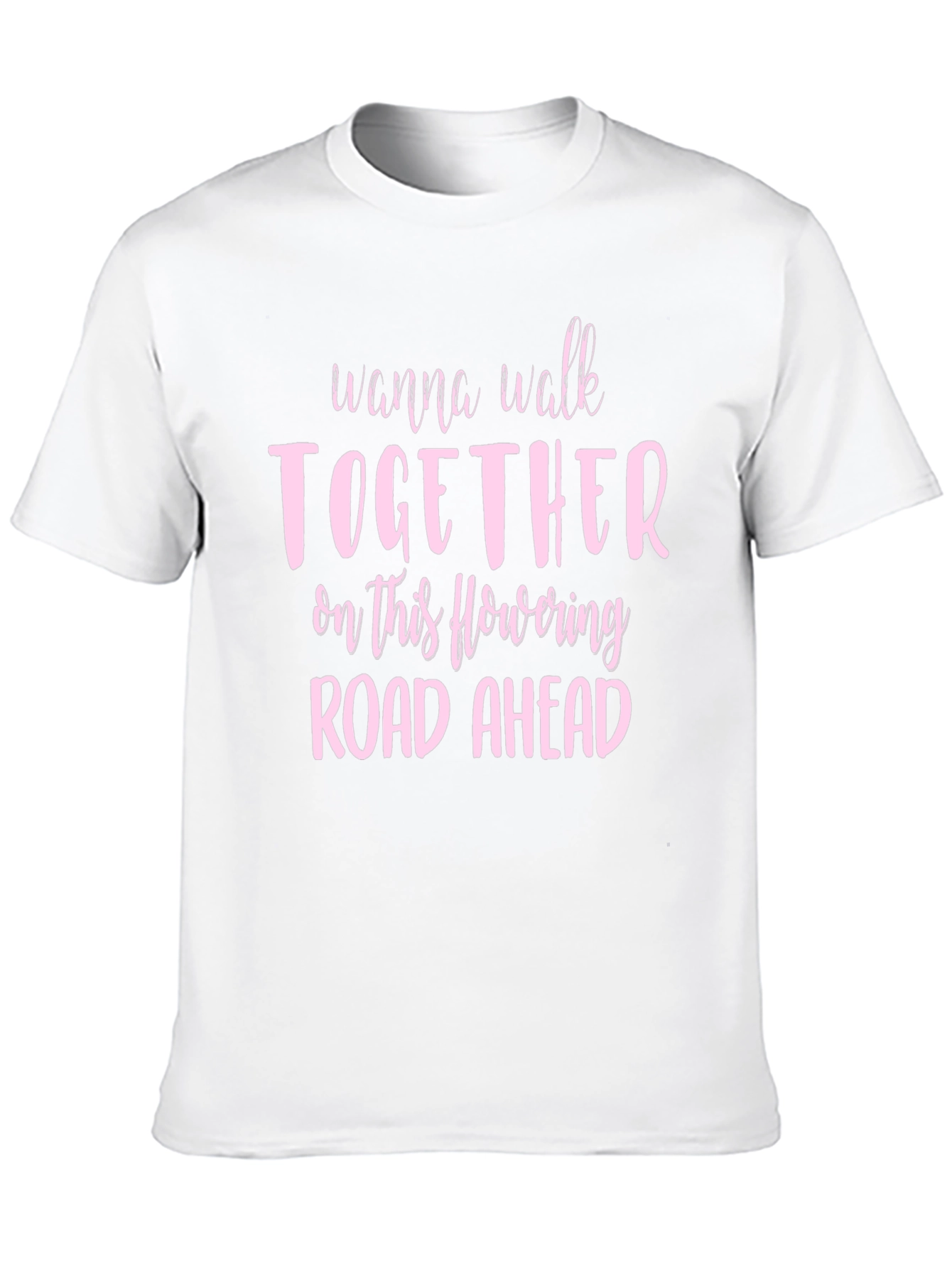Black Romantic Graphic Tee: Wanna Walk Together view 10