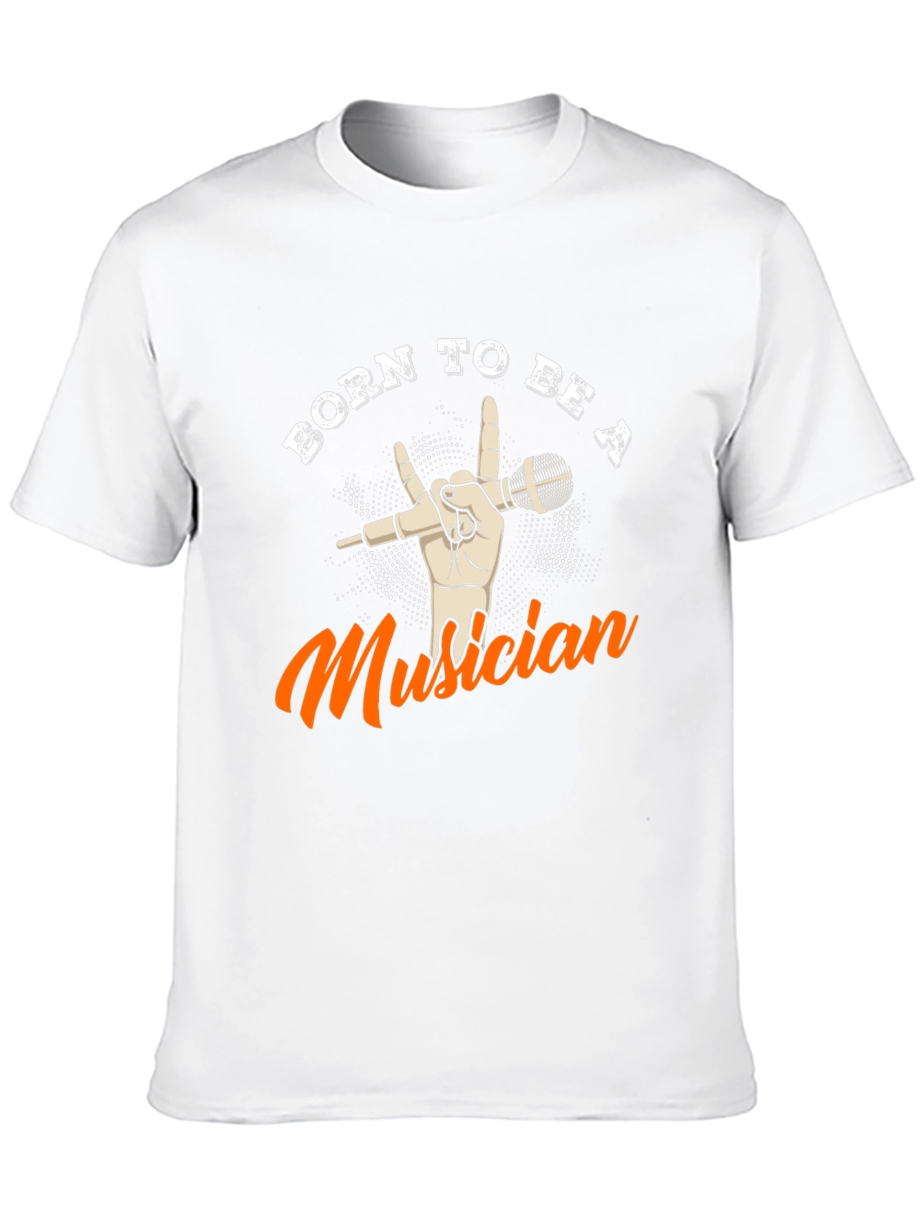 Black Born To Be A Musician Black Graphic T-Shirt view 10