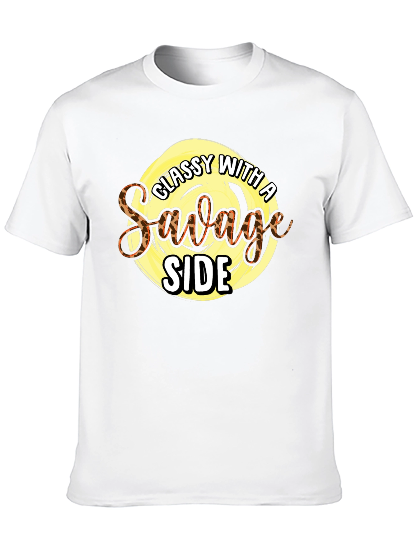 Black Classy with a Savage Side Graphic Tee view 10