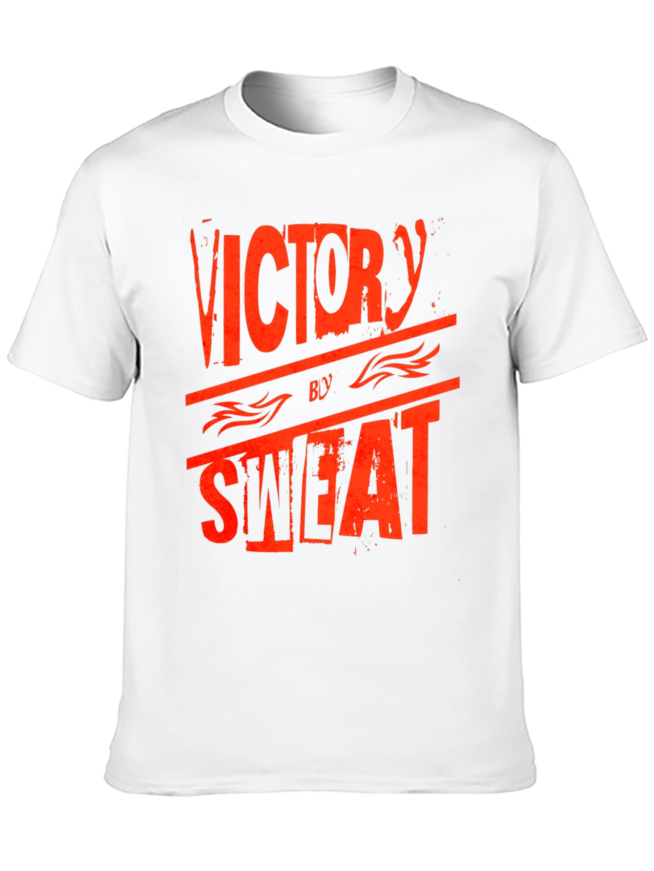 Black Victory by Sweat Graphic Print Crew Neck T-Shirt view 10