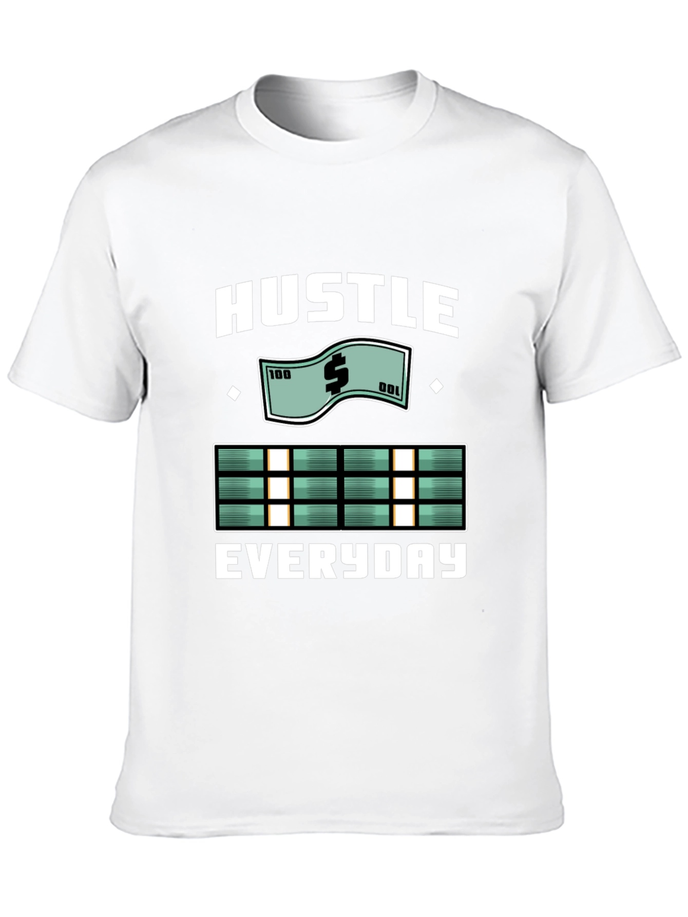Black Hustle Everyday Graphic T-Shirt view 10