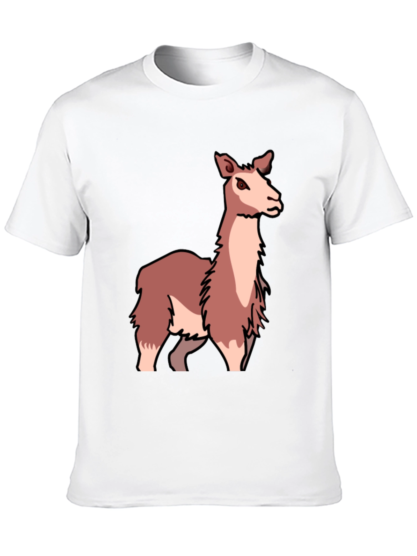 Black Llama Graphic Tee - Soft & Stylish Black T-Shirt view 10