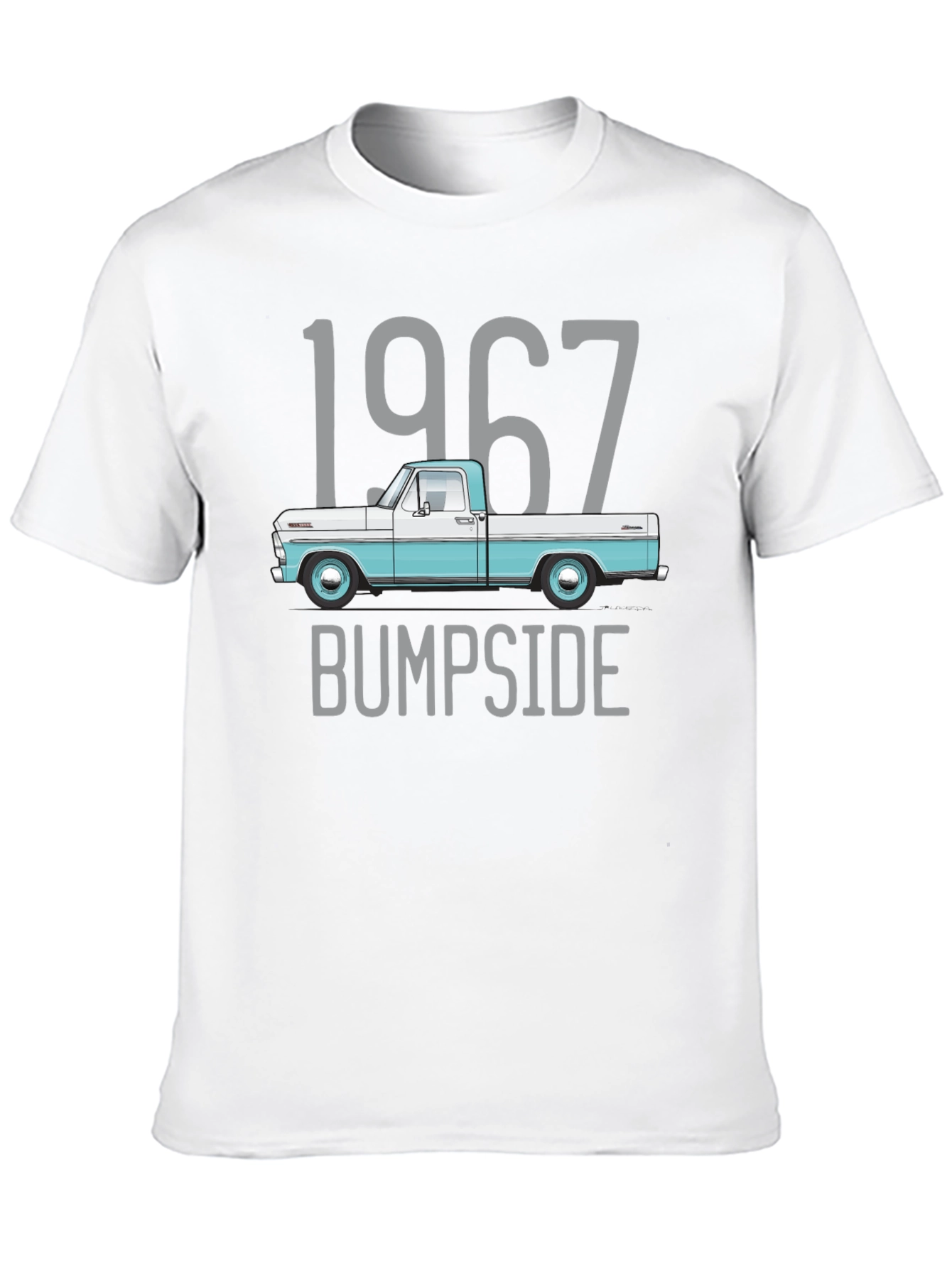 Black 1967 Bump Side Truck Graphic Tee view 10