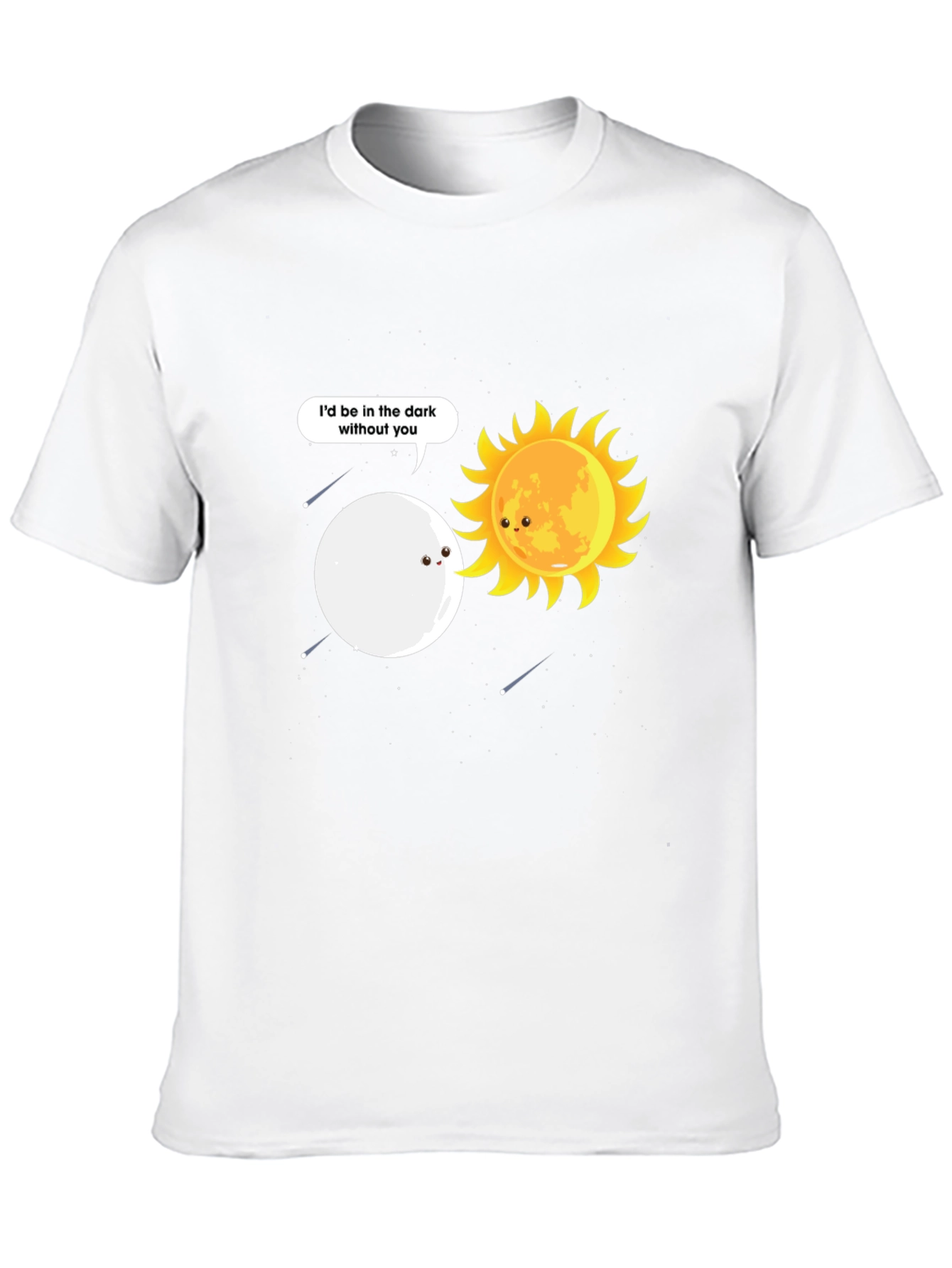 Black Sun and Moon Graphic Tee - I'd Be in the Dark Without You view 10