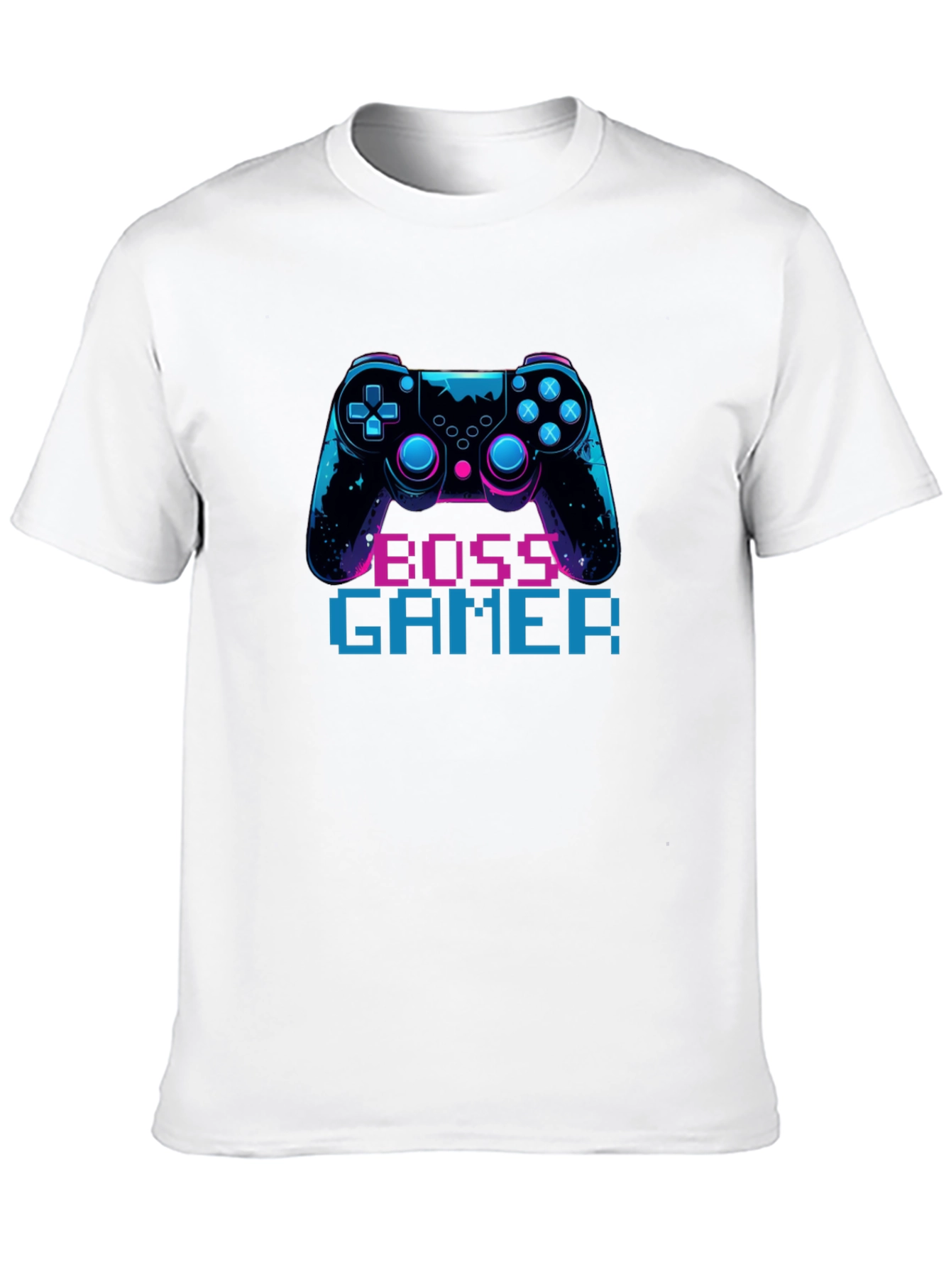 Black Boss Gamer Black T-Shirt - Console Design view 10