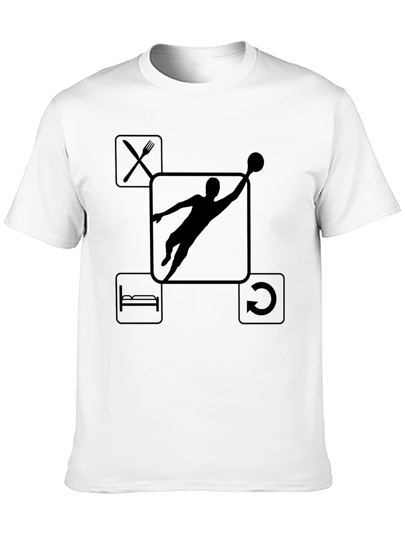 Black Eat, Sleep, Dunk, Repeat T-Shirt view 10