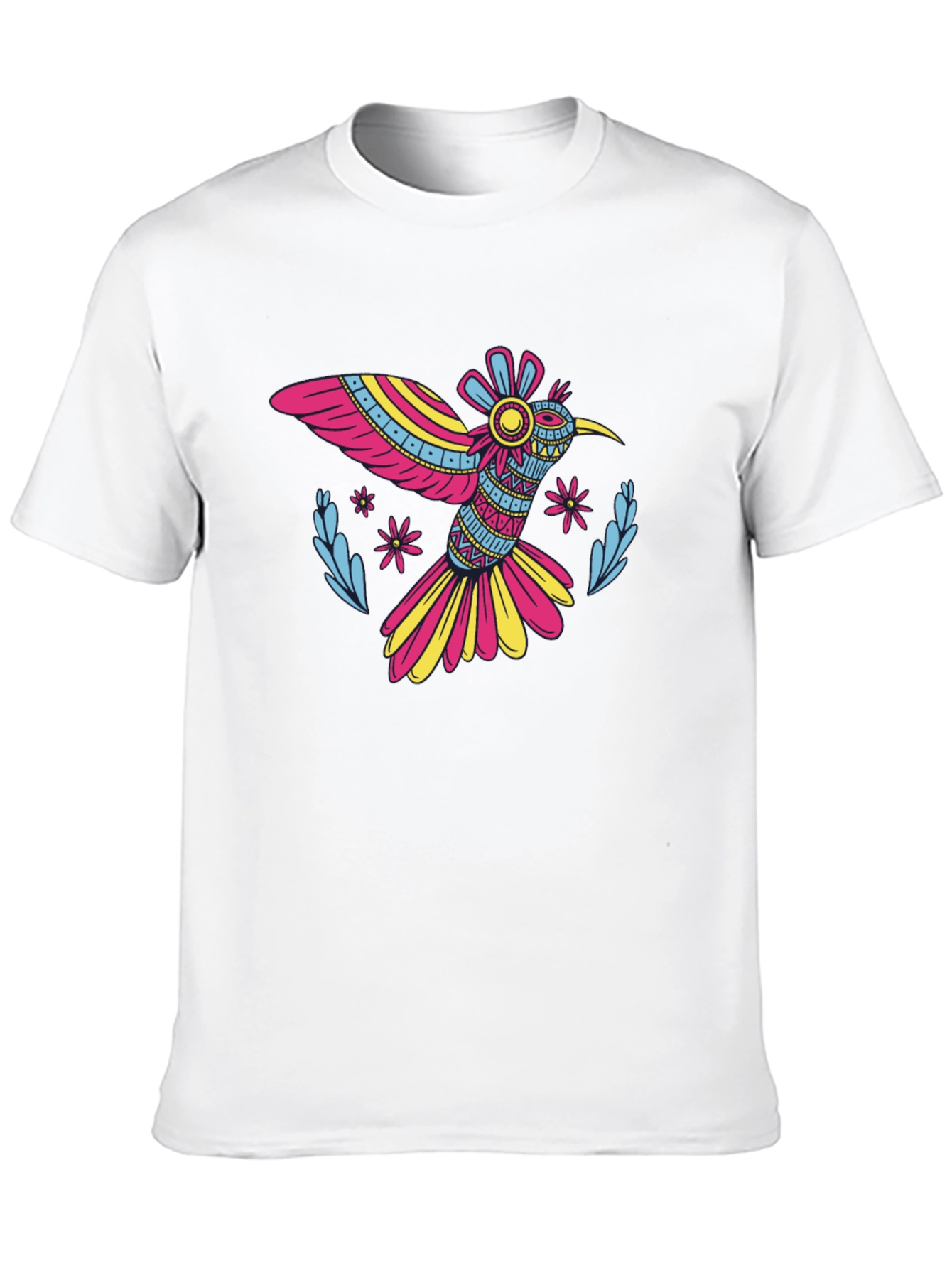 Black Hummingbird Graphic T-Shirt - Vibrant Bird Design view 10