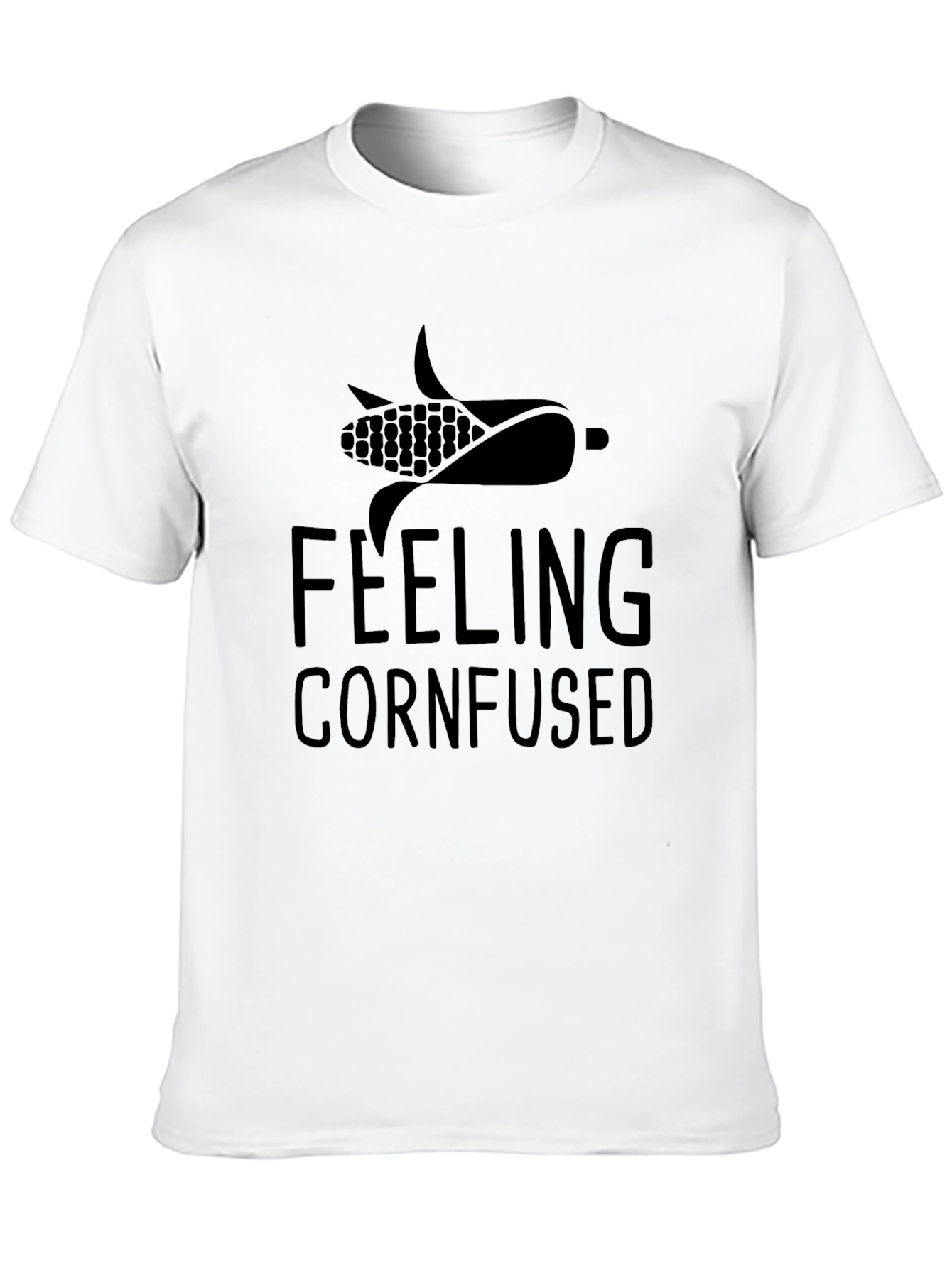 Black Feeling Cornfused T-Shirt - Funny Pun Tee view 10