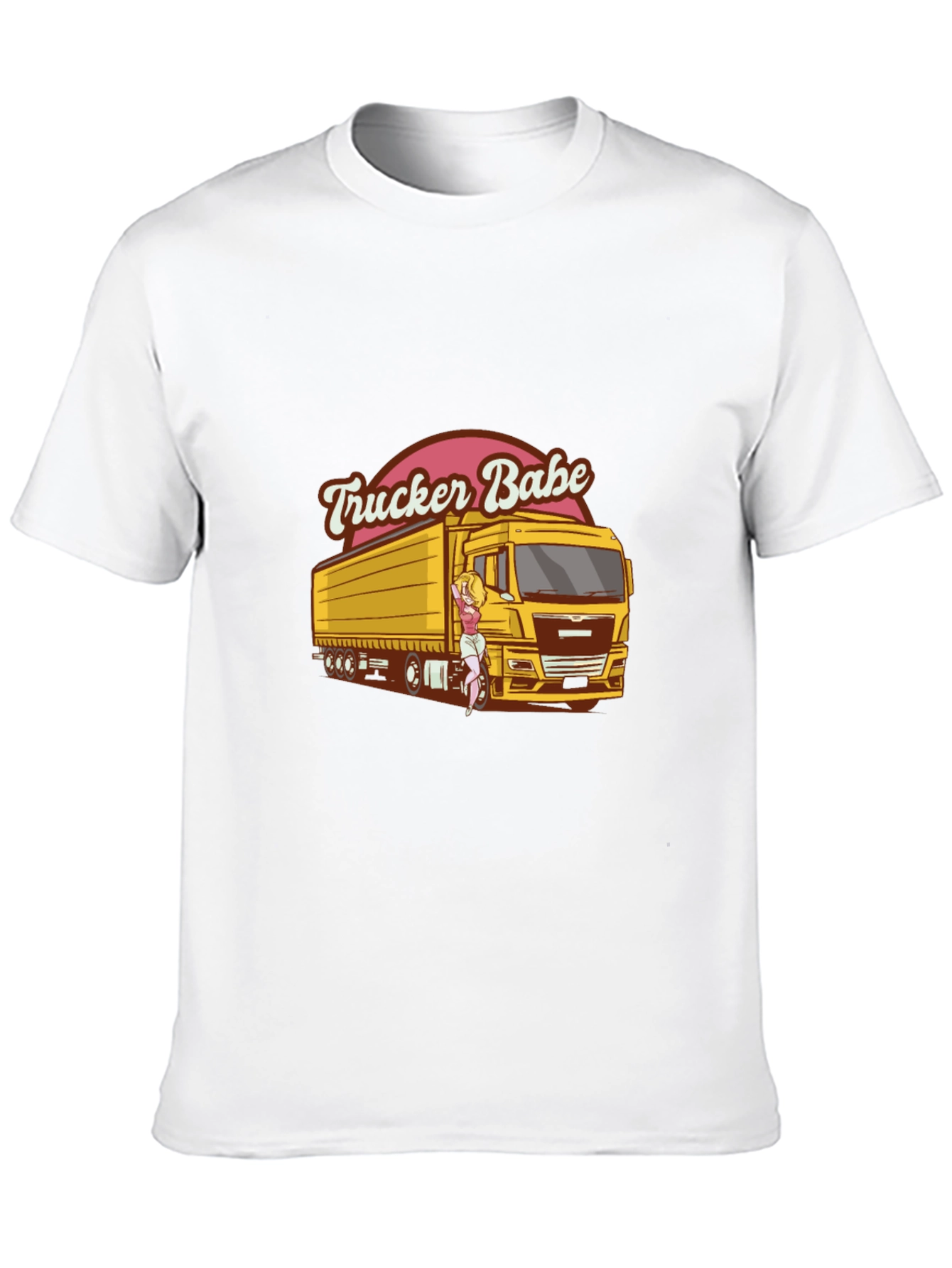 Black Trucker Babe Graphic Tee - Unisex view 10