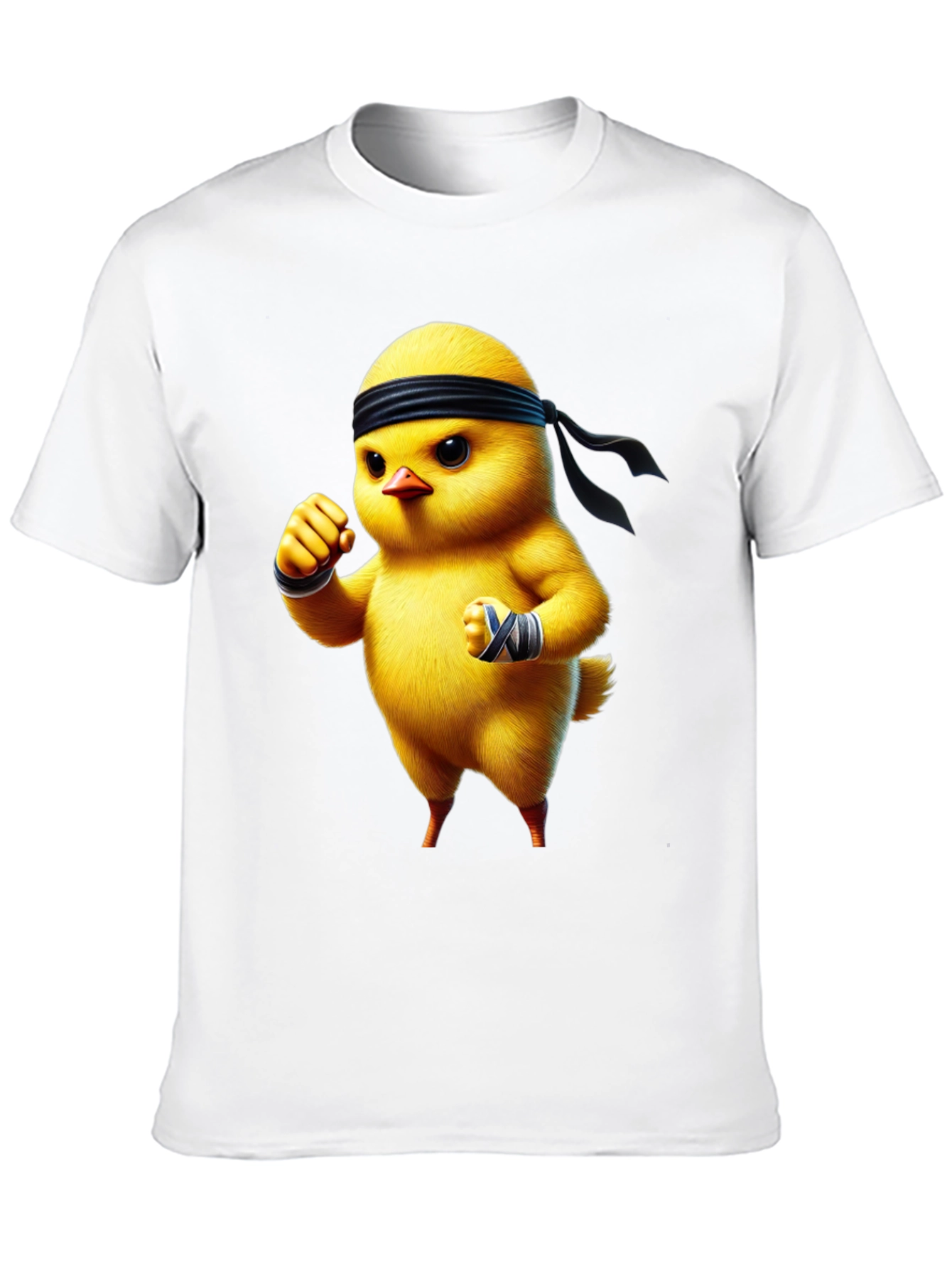 Black Martial Arts Chick Black T-Shirt view 10