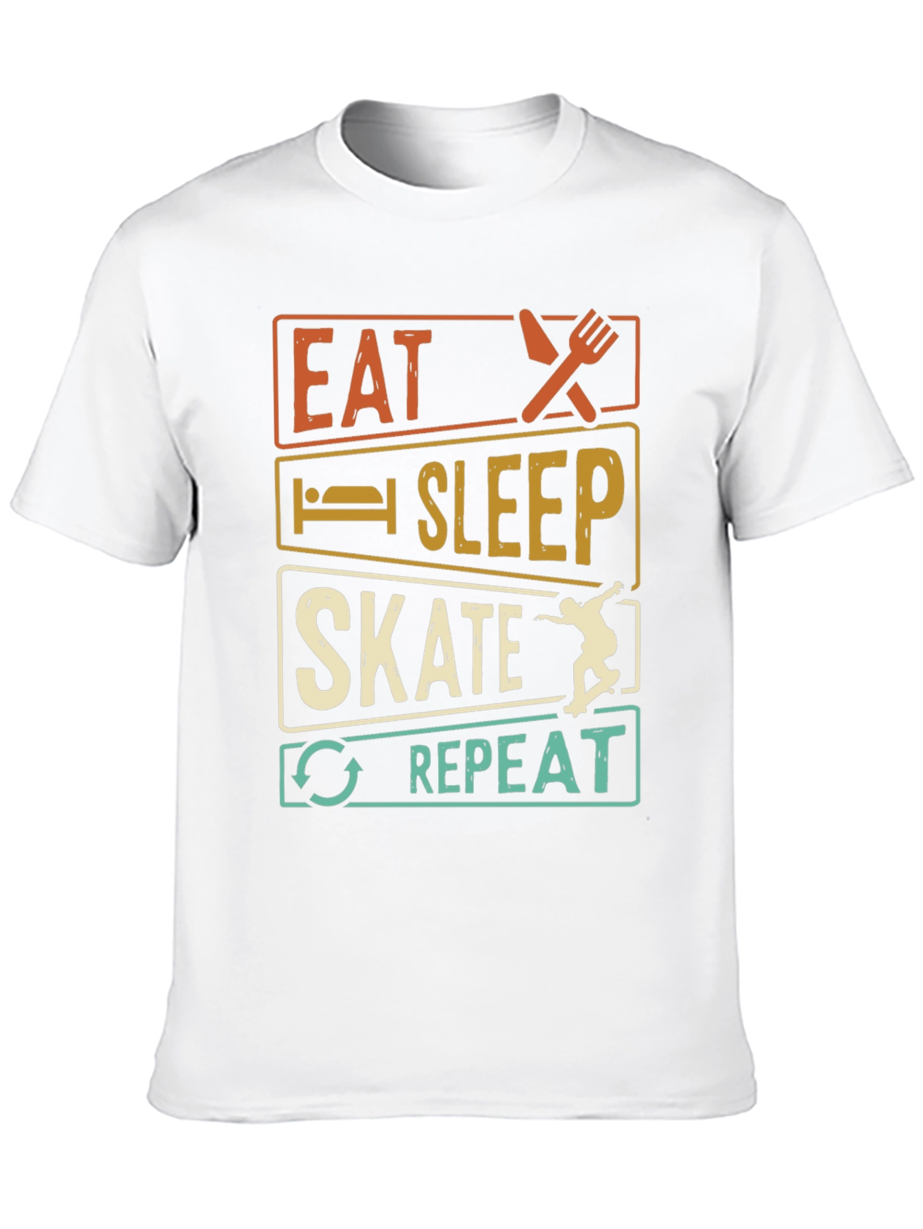 Black Eat Sleep Skate Repeat T-Shirt view 10