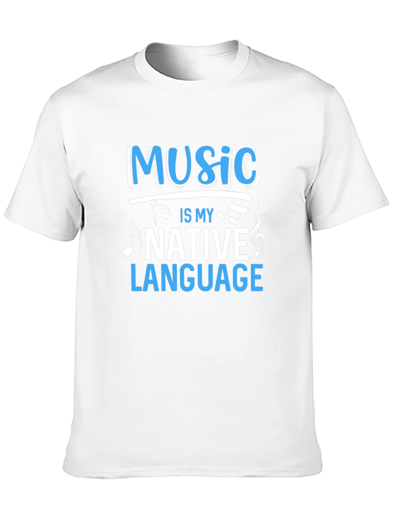 Black Music Is My Native Language Black Graphic Tee view 10