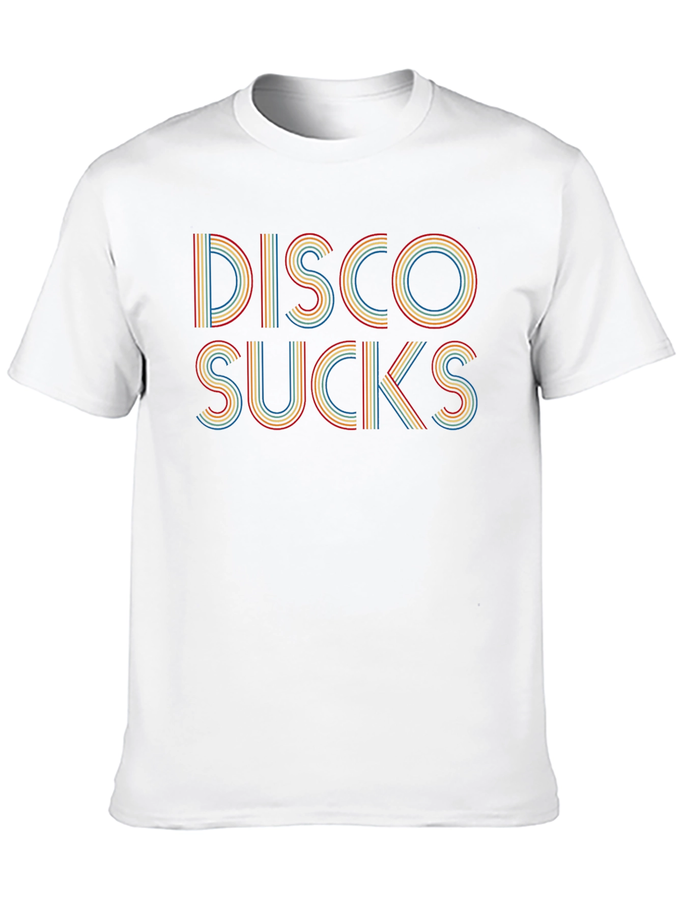 Black Retro Disco Sucks T-Shirt - Vintage Style Tee view 10