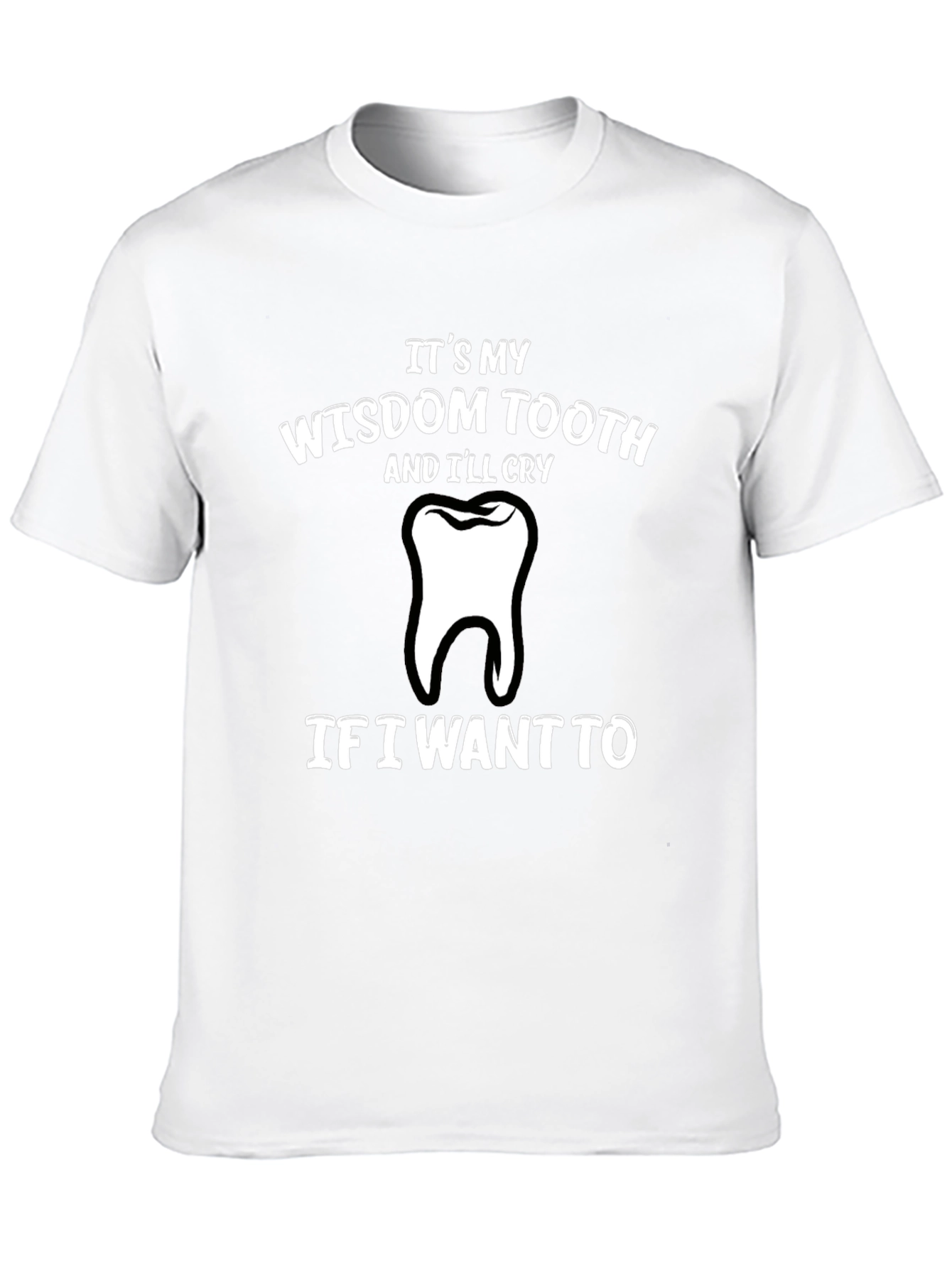 Black Wisdom Tooth Graphic T-Shirt - Funny and Comfortable! view 10