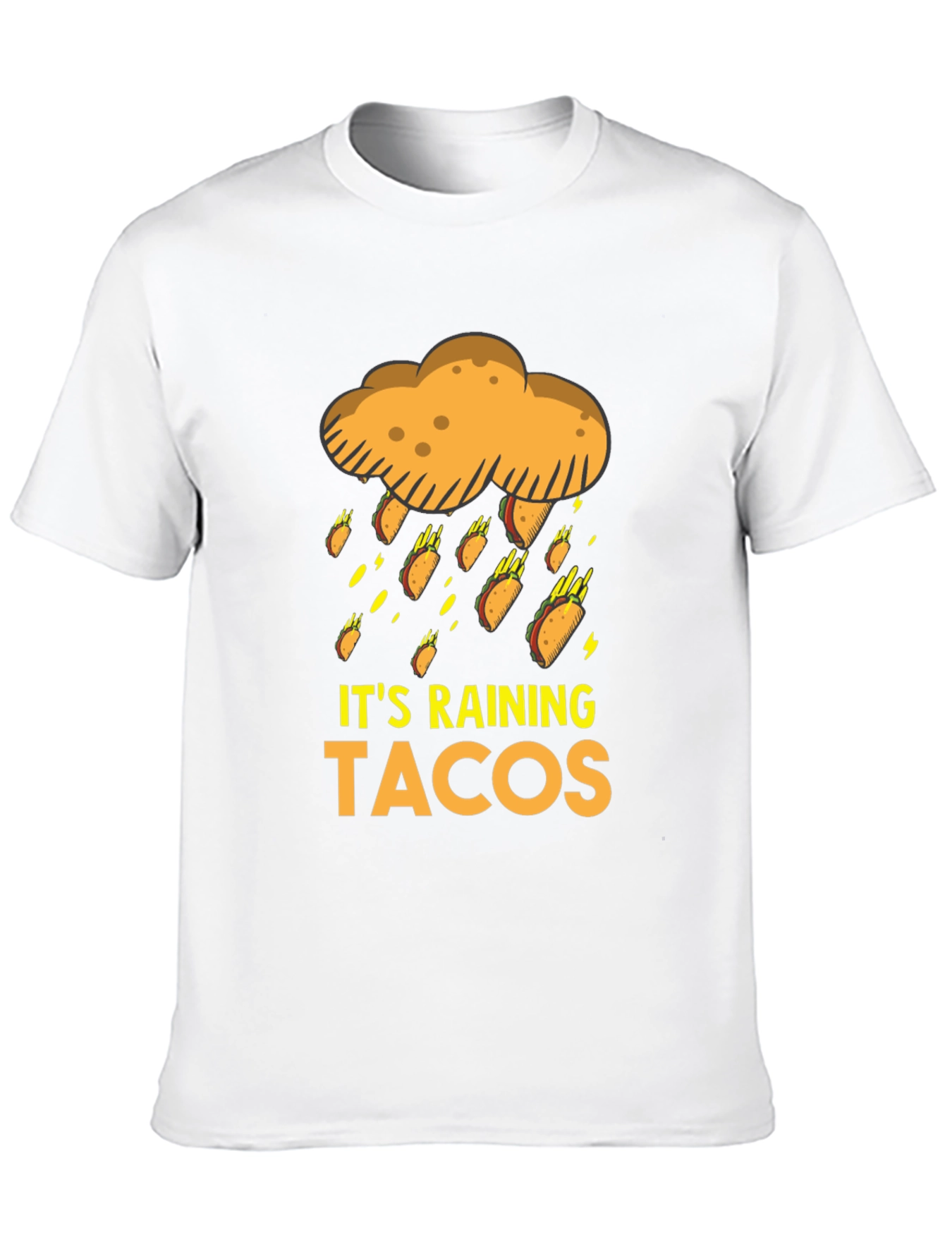 Black It's Raining Tacos Graphic T-Shirt view 10