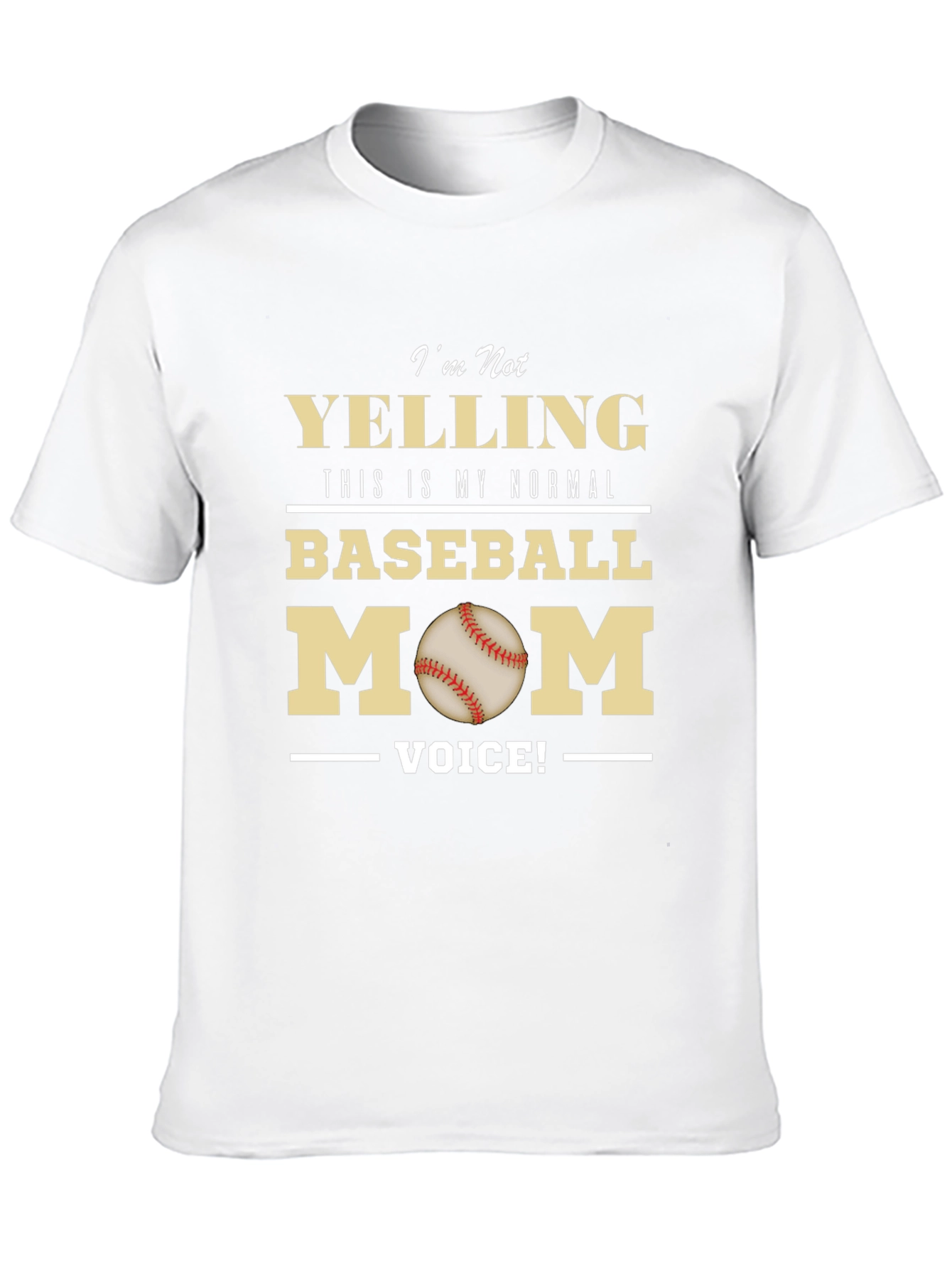 Baseball Mom T-Shirt - Normal Voice Tee - 10