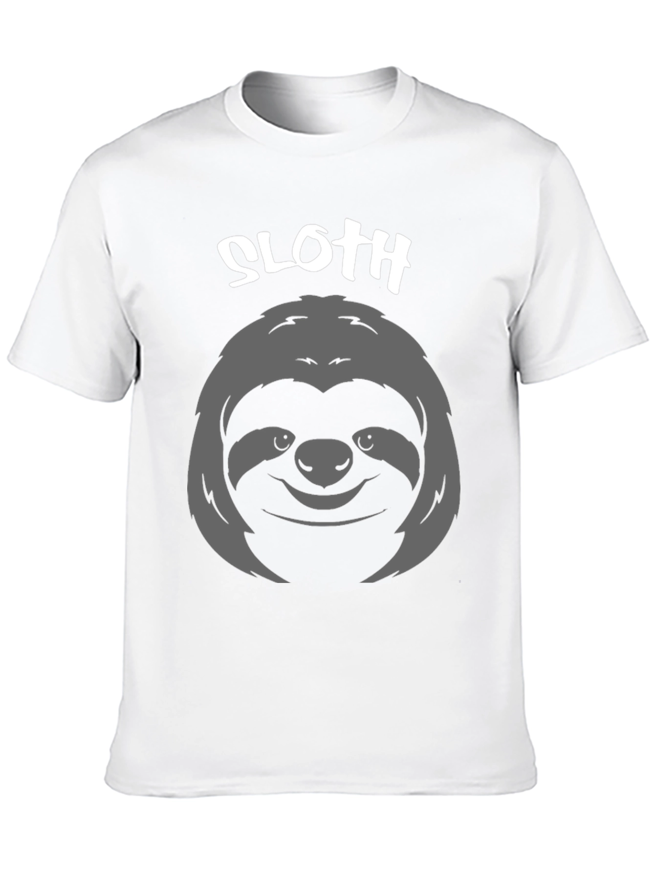 Black Sloth Graphic Print T-Shirt - Casual Tee view 10