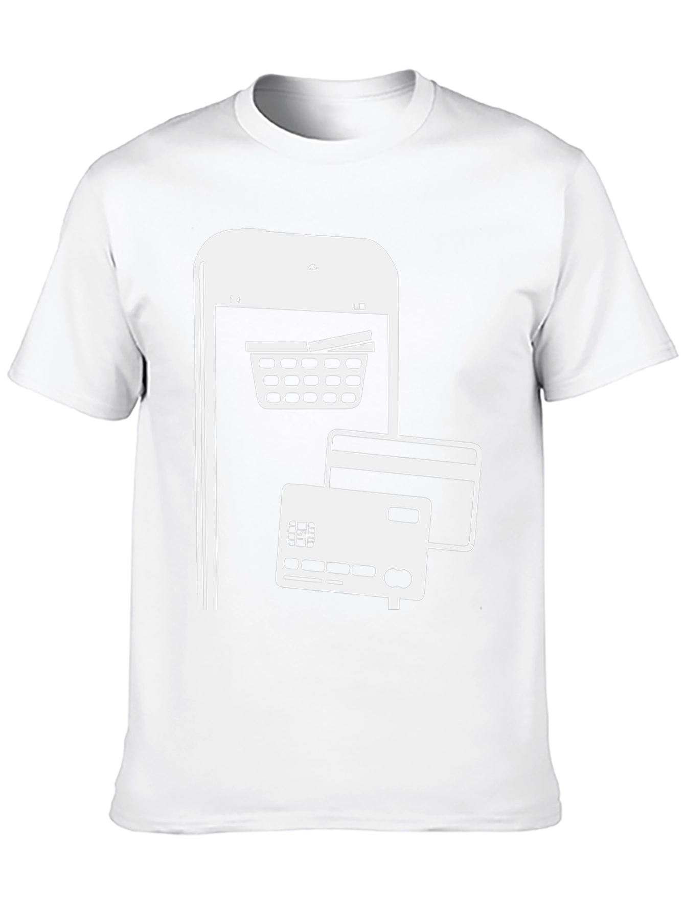 Black Online Shopping T-Shirt view 10