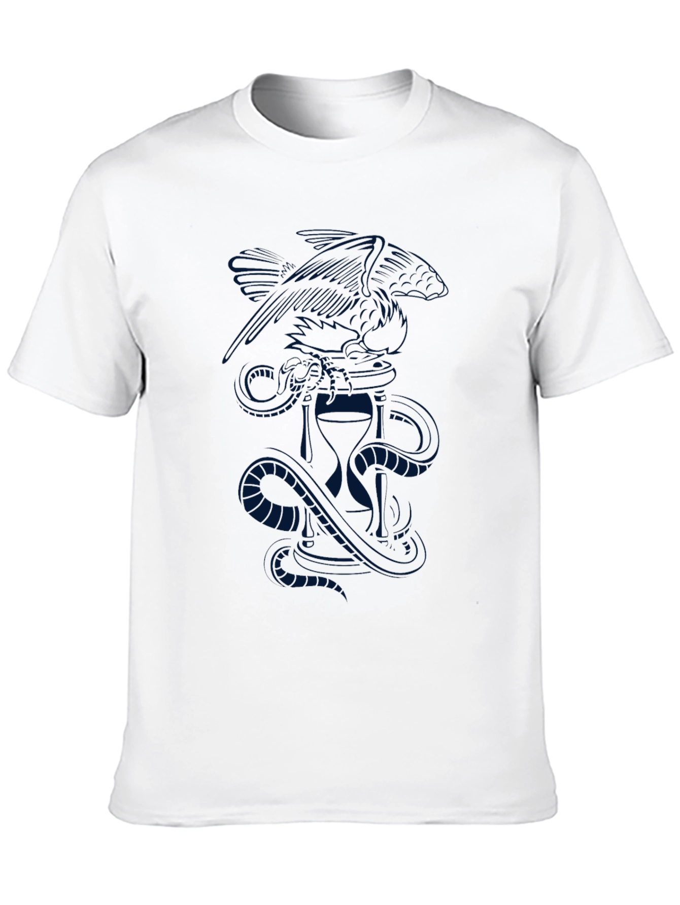 Black Men's Black Graphic Print Tee view 10