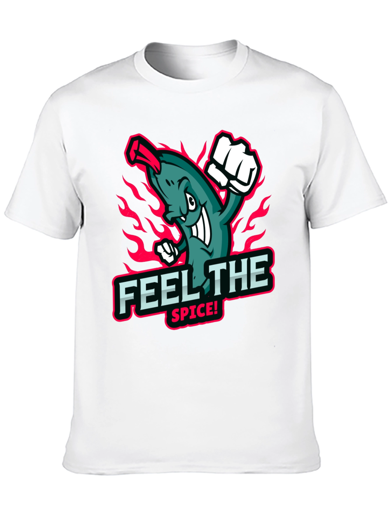 Black Feel the Spice! Graphic Print Black T-Shirt view 10