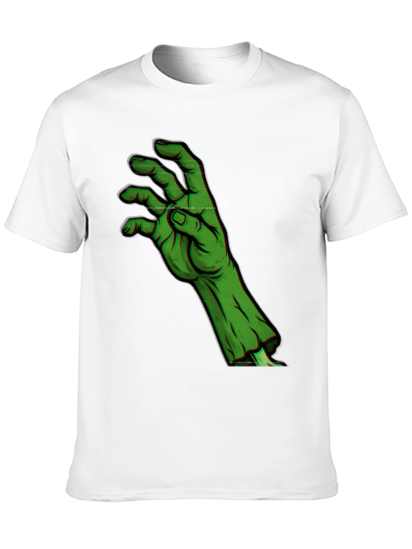 Black Zombie Hand Graphic T-Shirt - Horror Halloween Style view 10