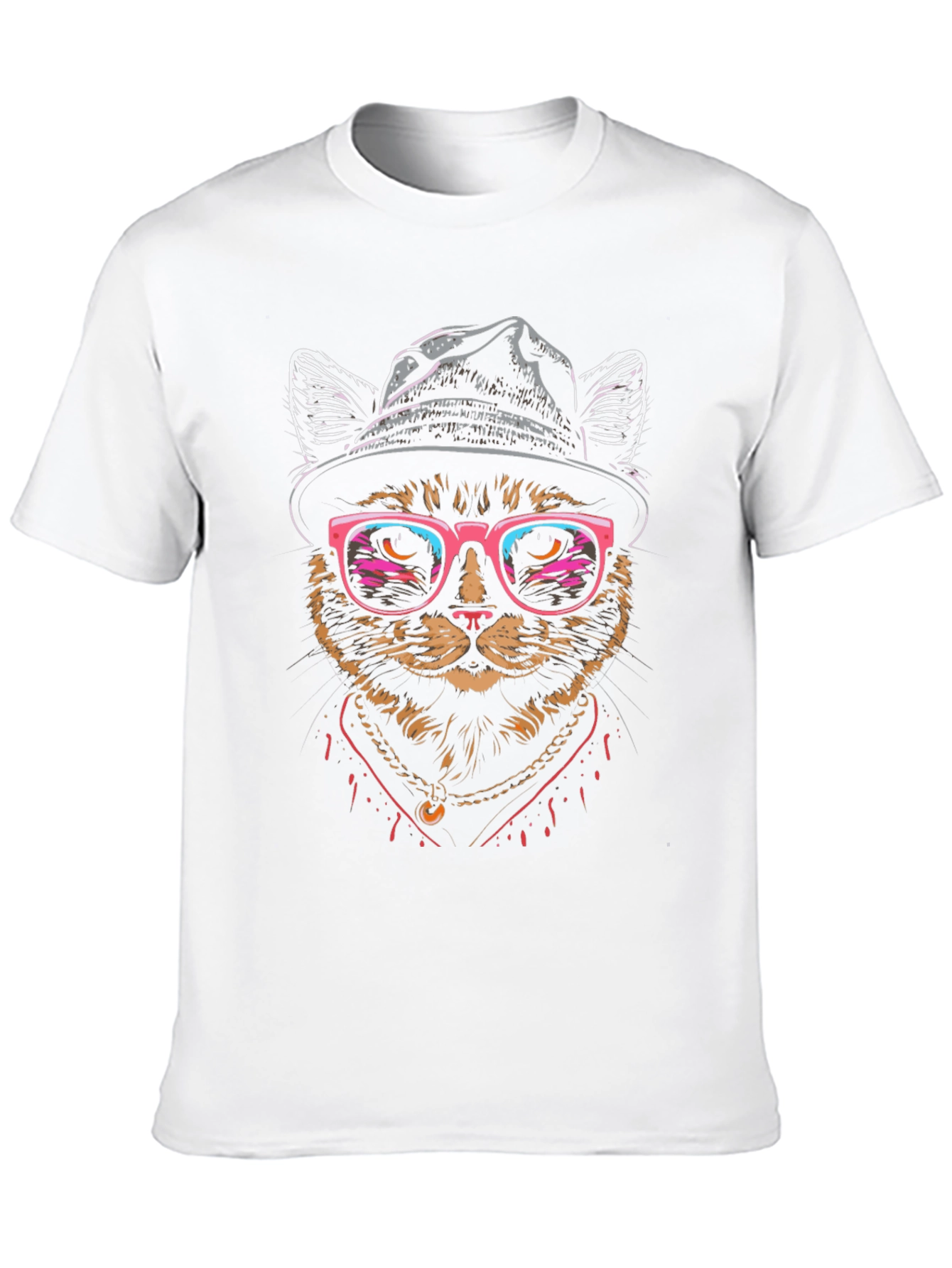 Cool Cat Graphic Tee - Funky Feline Style - 10