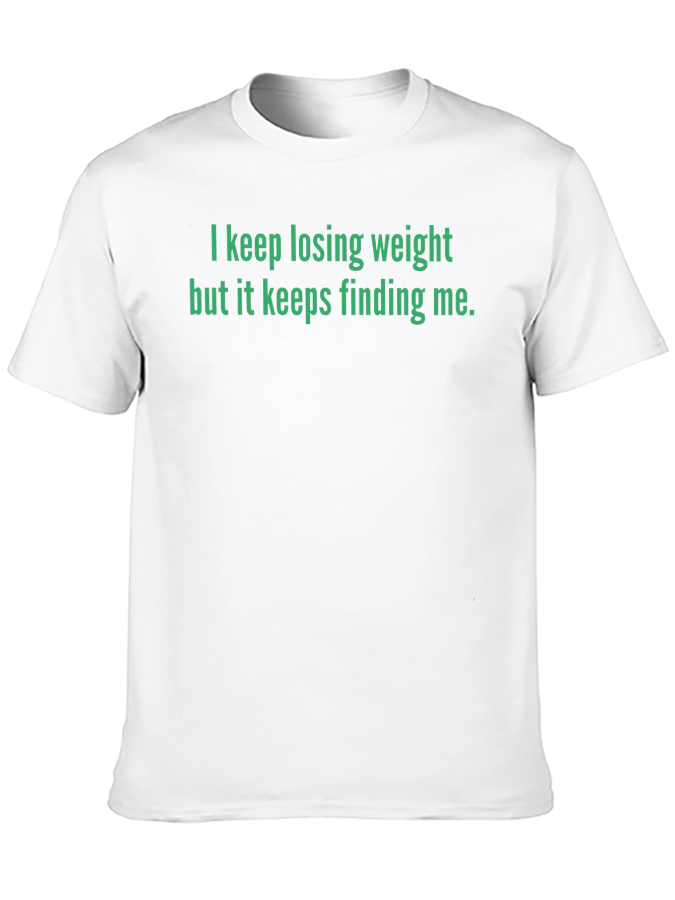 Black Humorous Weight Loss T-Shirt view 10