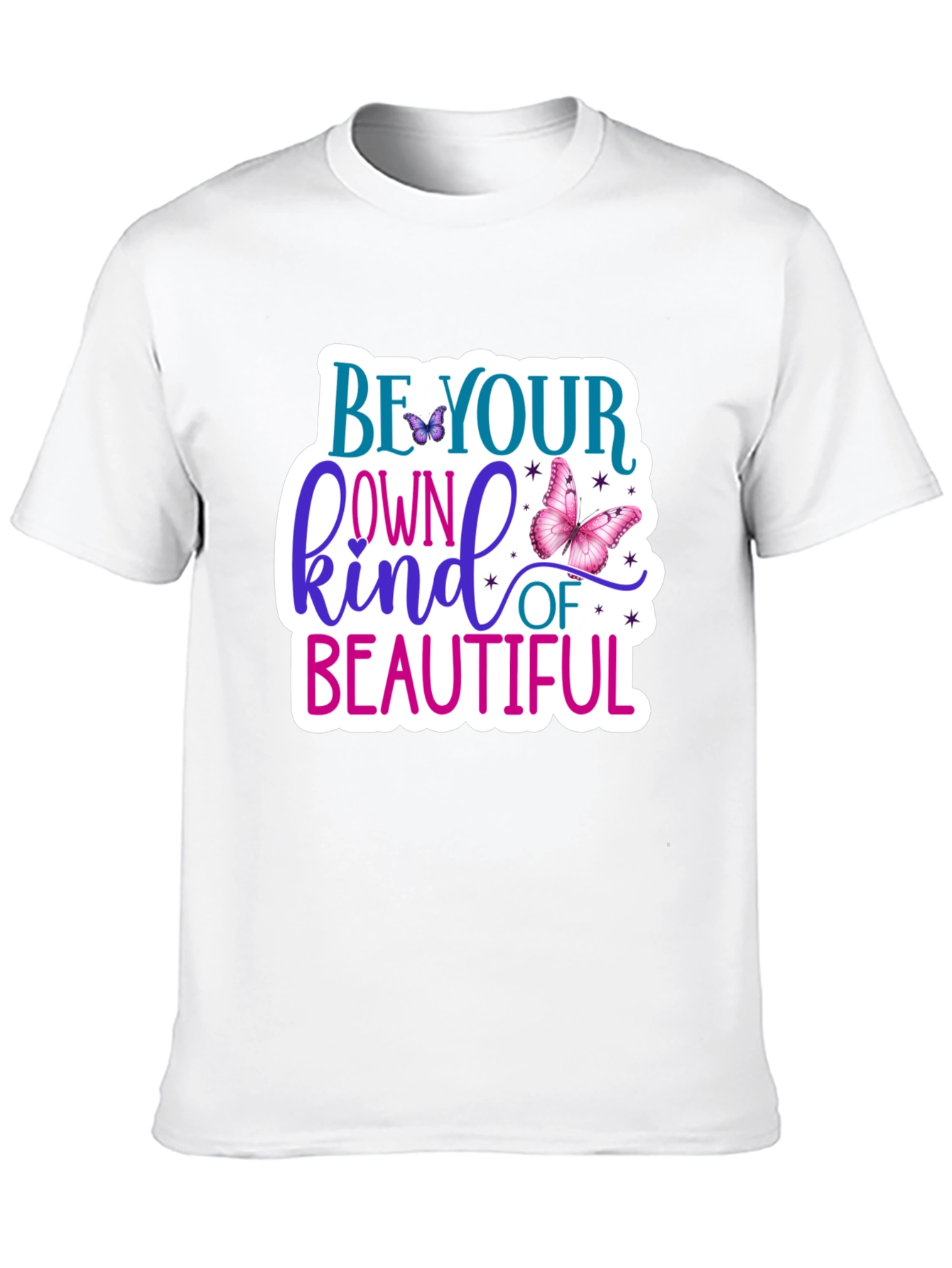 Black Be Your Own Kind of Beautiful T-Shirt view 10