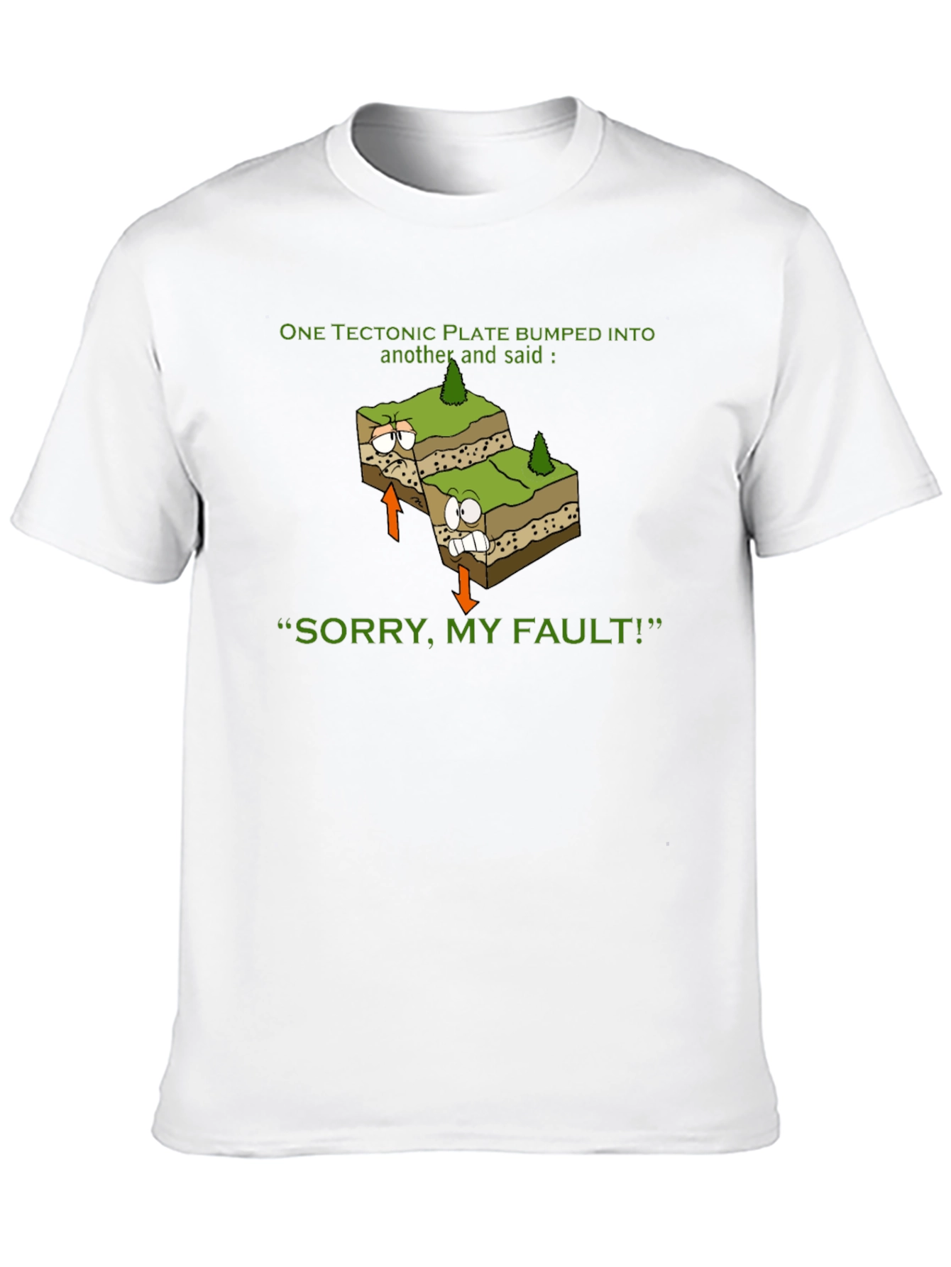 Black Funny Geology T-Shirt - "Sorry, My Fault!" view 10