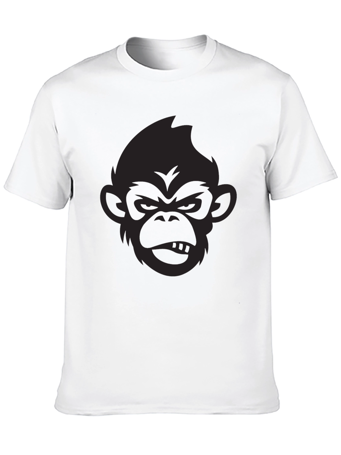 Black Black Monkey Graphic T-Shirt - Men's Casual Tee view 10