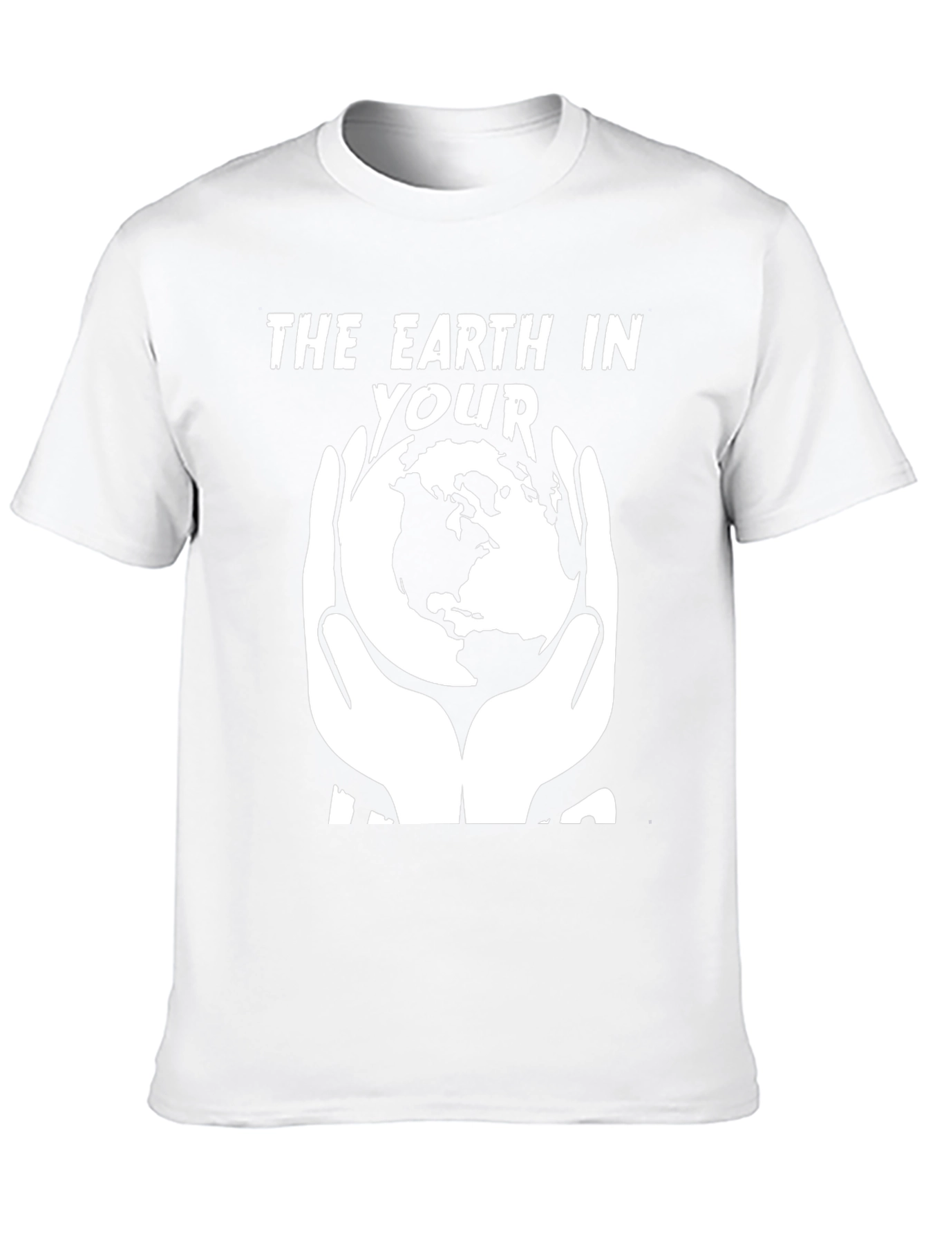 Black The Earth in Your Hands Graphic Tee - Black view 10