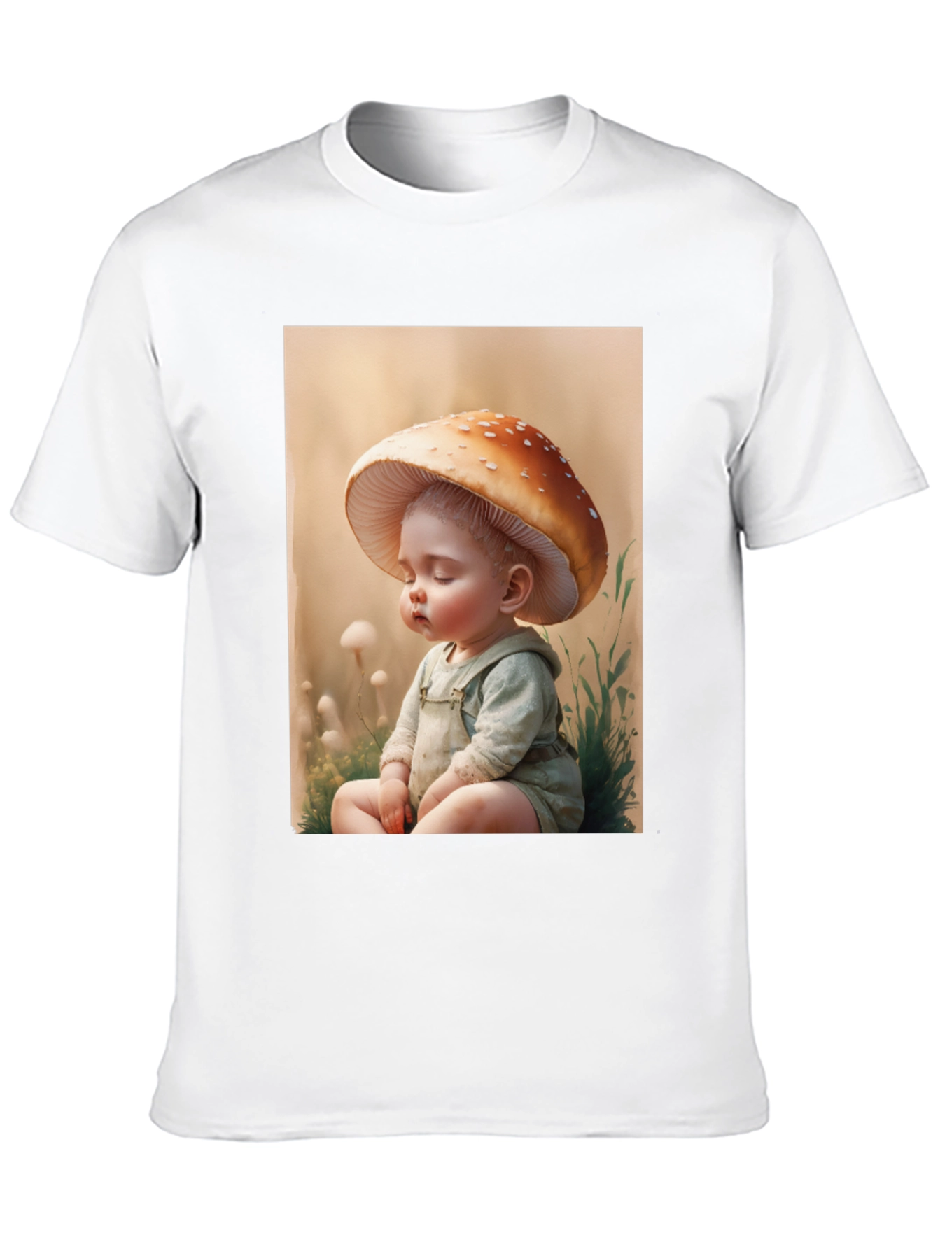 Black Mushroom Baby Graphic Tee - Unique Design view 10