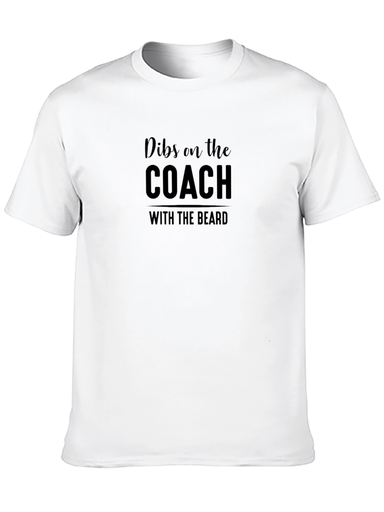 Black Dibs on the Coach T-Shirt - Funny Coach's Wife Tee view 10