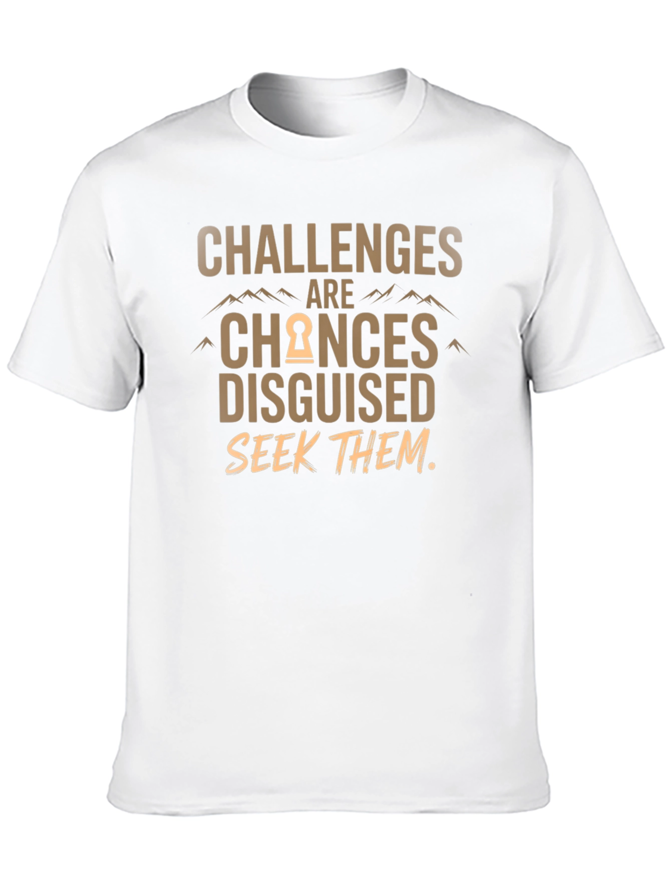 Black Challenges Are Chances Disguised T-Shirt view 10