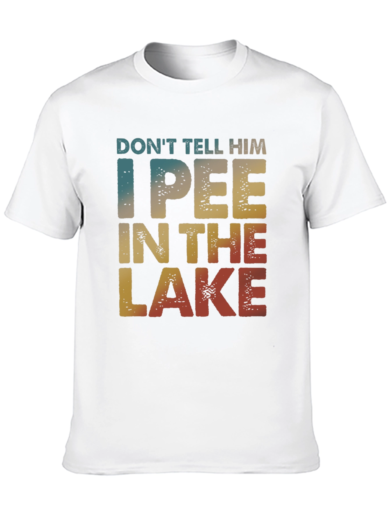 Black I Pee In The Lake Funny T-Shirt view 10