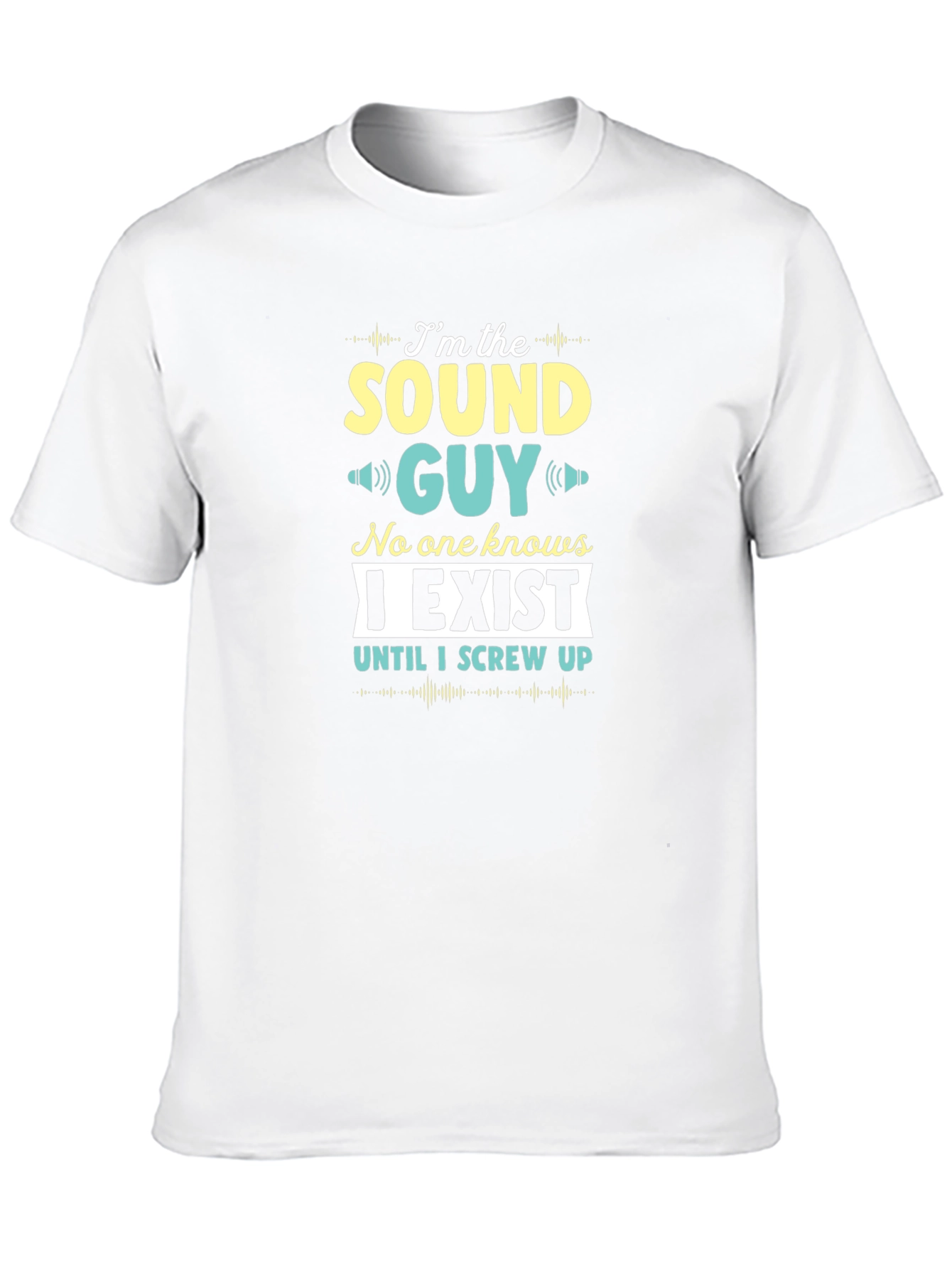 Black Sound Guy T-Shirt - Funny Audio Engineer Tee view 10
