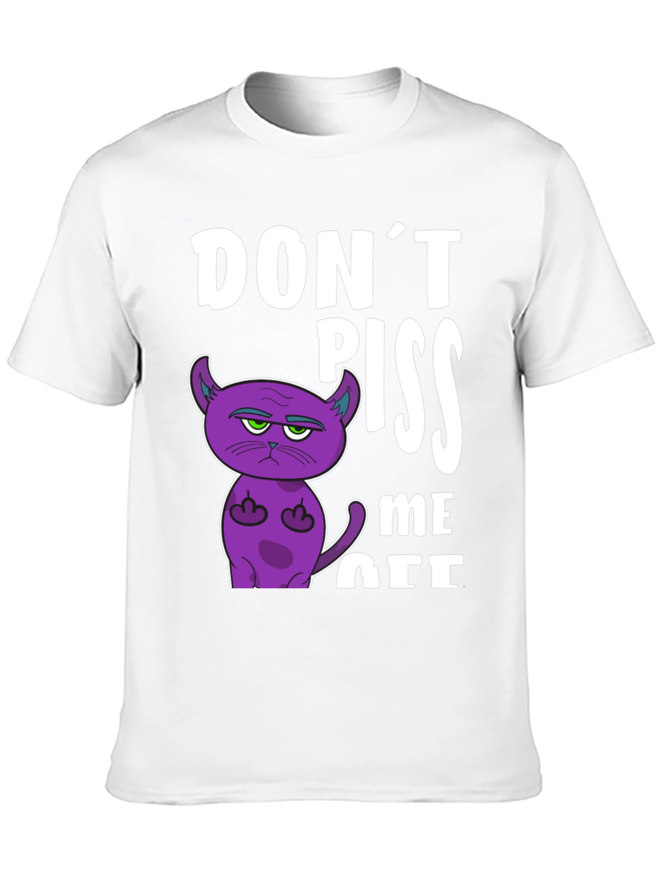 Black Don't Piss Me Off Funny Cat T-Shirt view 10