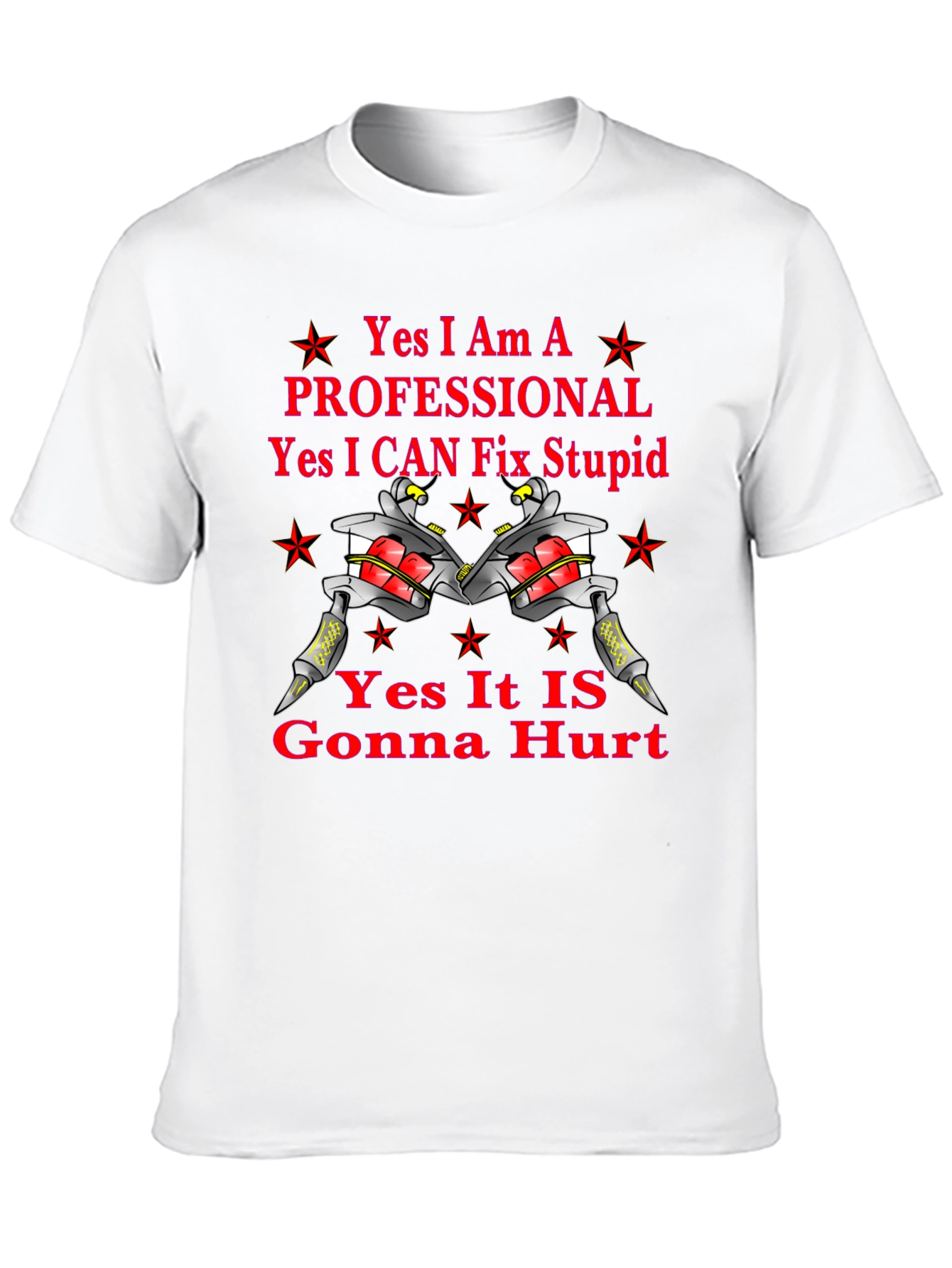 Black Tattoo Artist Humor Graphic T-Shirt view 10