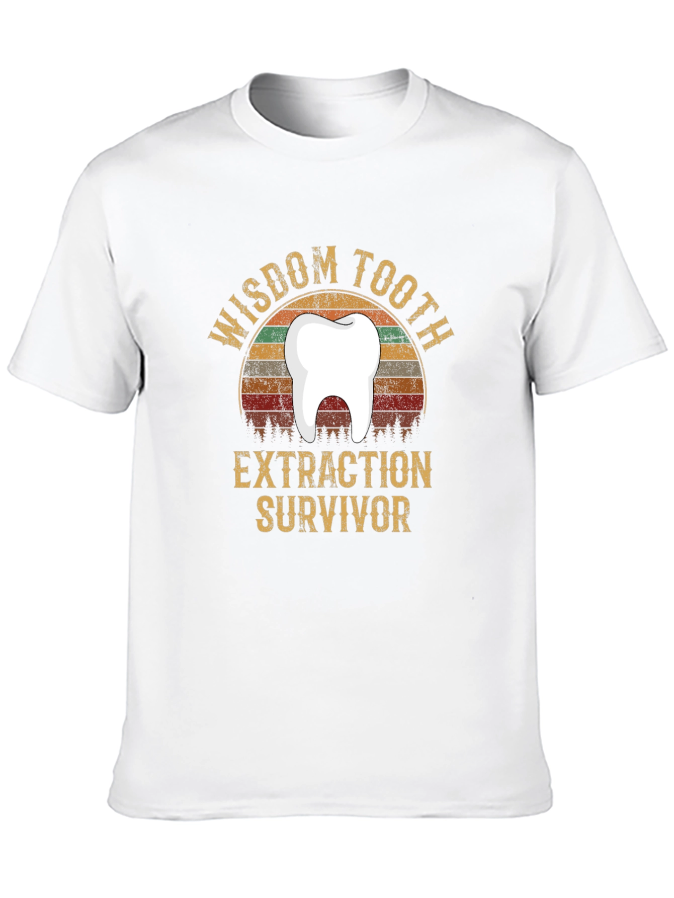Black Wisdom Tooth Extraction Survivor Graphic Tee view 10