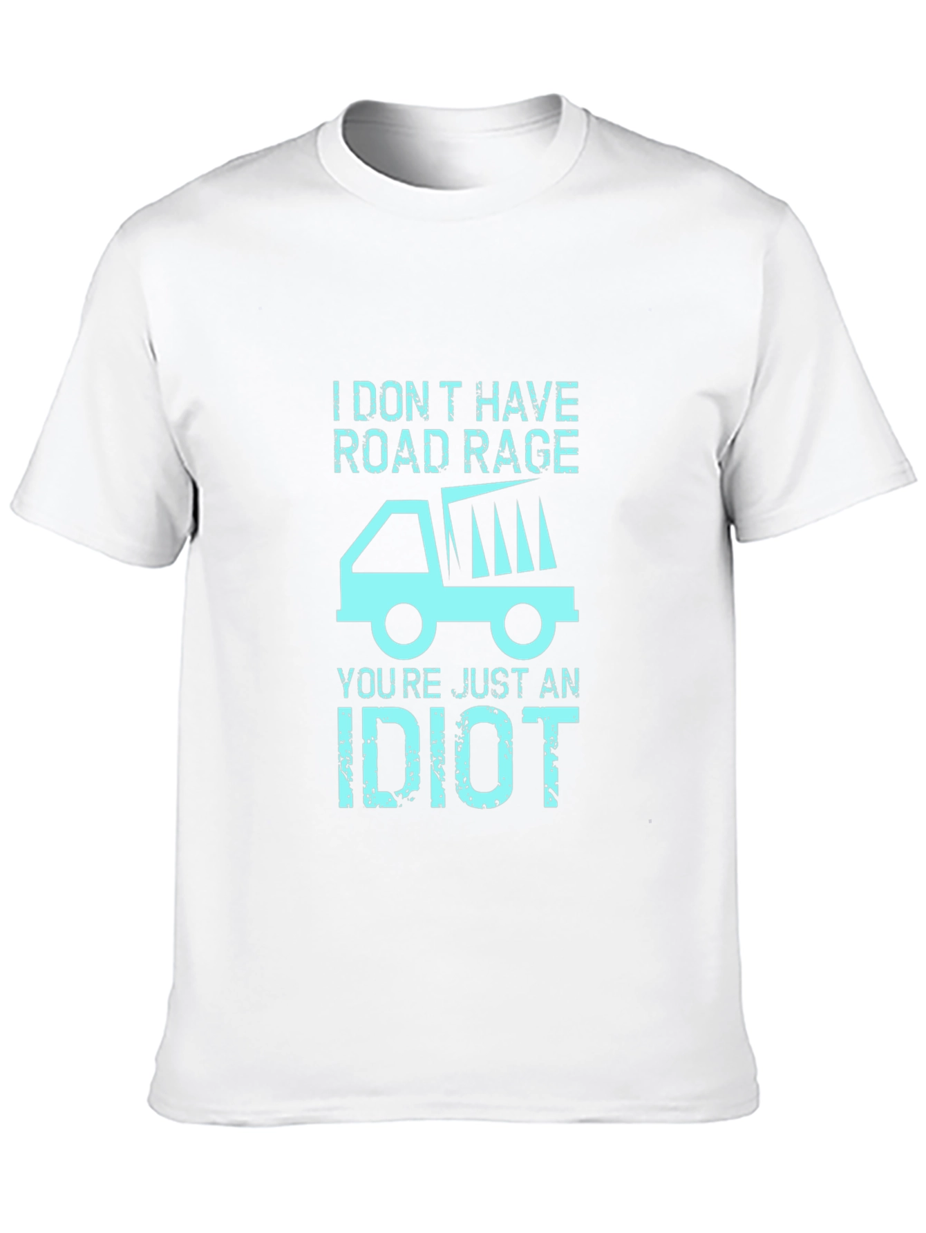 Black Road Rage Dump Truck Graphic Tee - Sarcastic Humor T-Shirt view 10